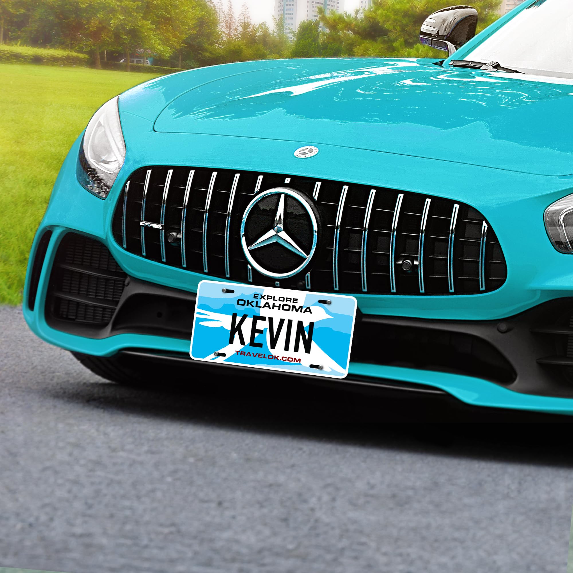 Custom Oklahoma License Plate, Personalized License Plates For Car, 6X12 Inch, Rust-Free Fade Resistant Aluminum, Usa Made By My