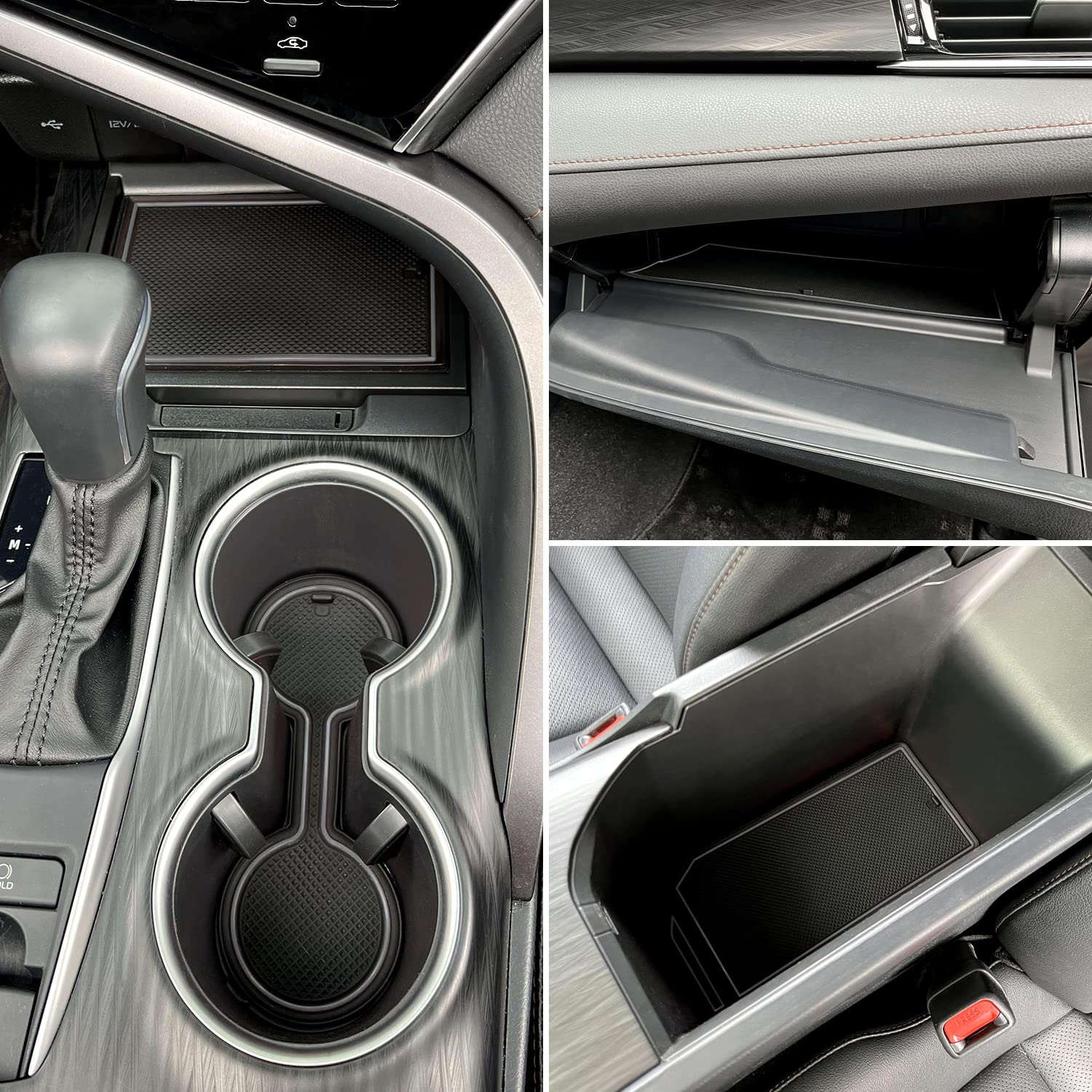 Remoch For Toyota Camry Accessories 2018 2019 2020 2021 2022 2023 2024 Custom Cup Holder Insert, Center Console Liner Organizer