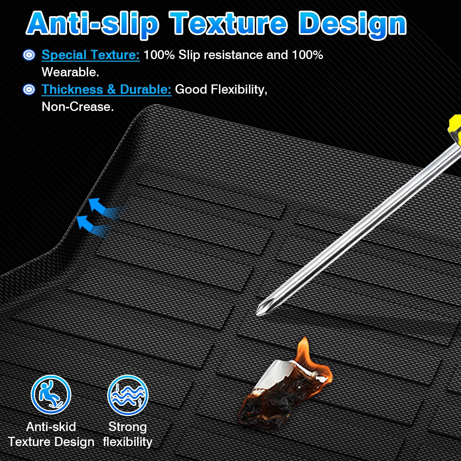 Cartist Cargo Mat Fits For Acura Rdx 2019 2020 2021 2022 2023 2024 2025 Accessories Rdx Cargo Liner All Weather Anti-Slip Rear Trunk Mat Tpe Waterproof