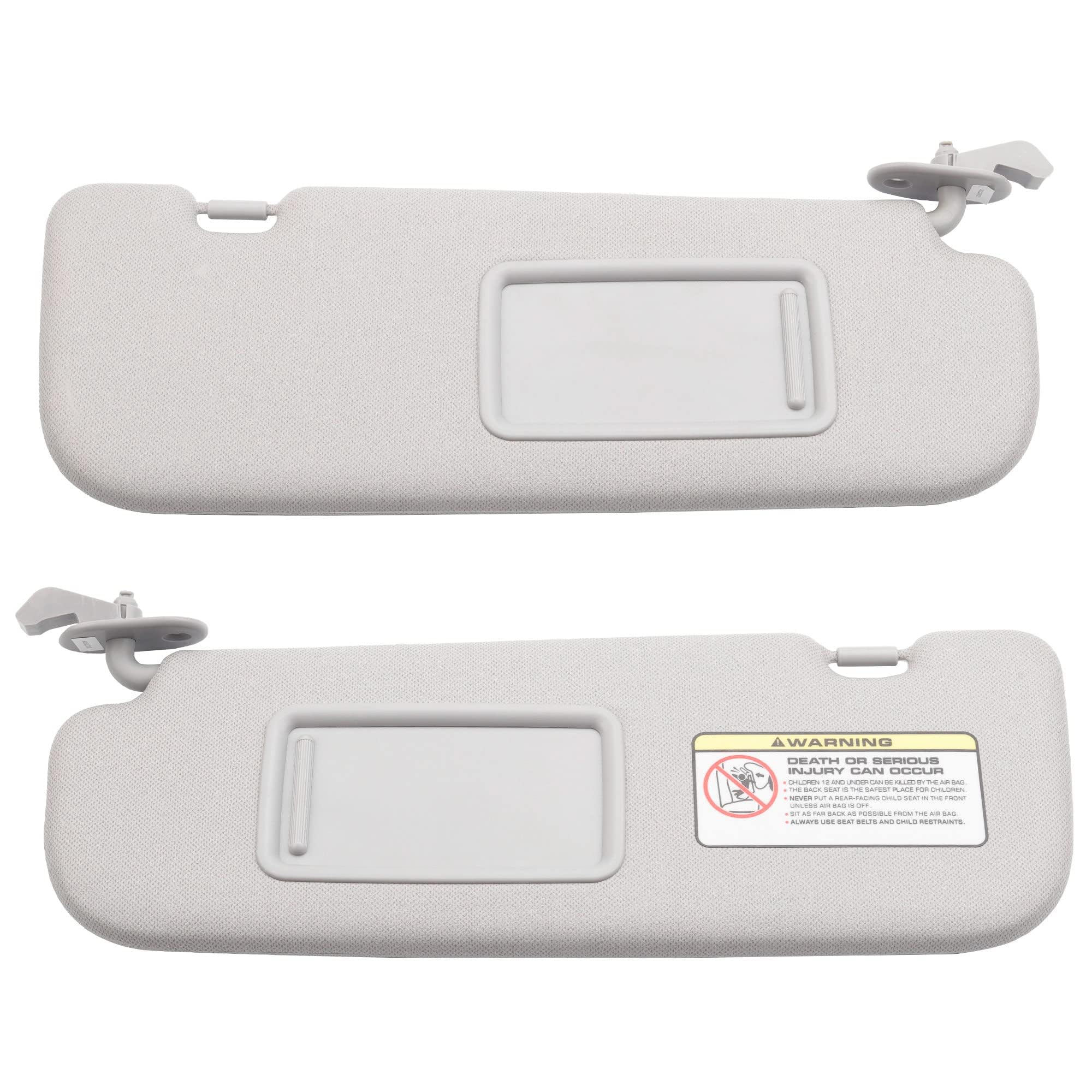 Dasbecan Gray Pair Sun Visor Compatible With Hyundai Elantra 2011 2012 2013 2014 2015 Replaces# 852103X000Tx