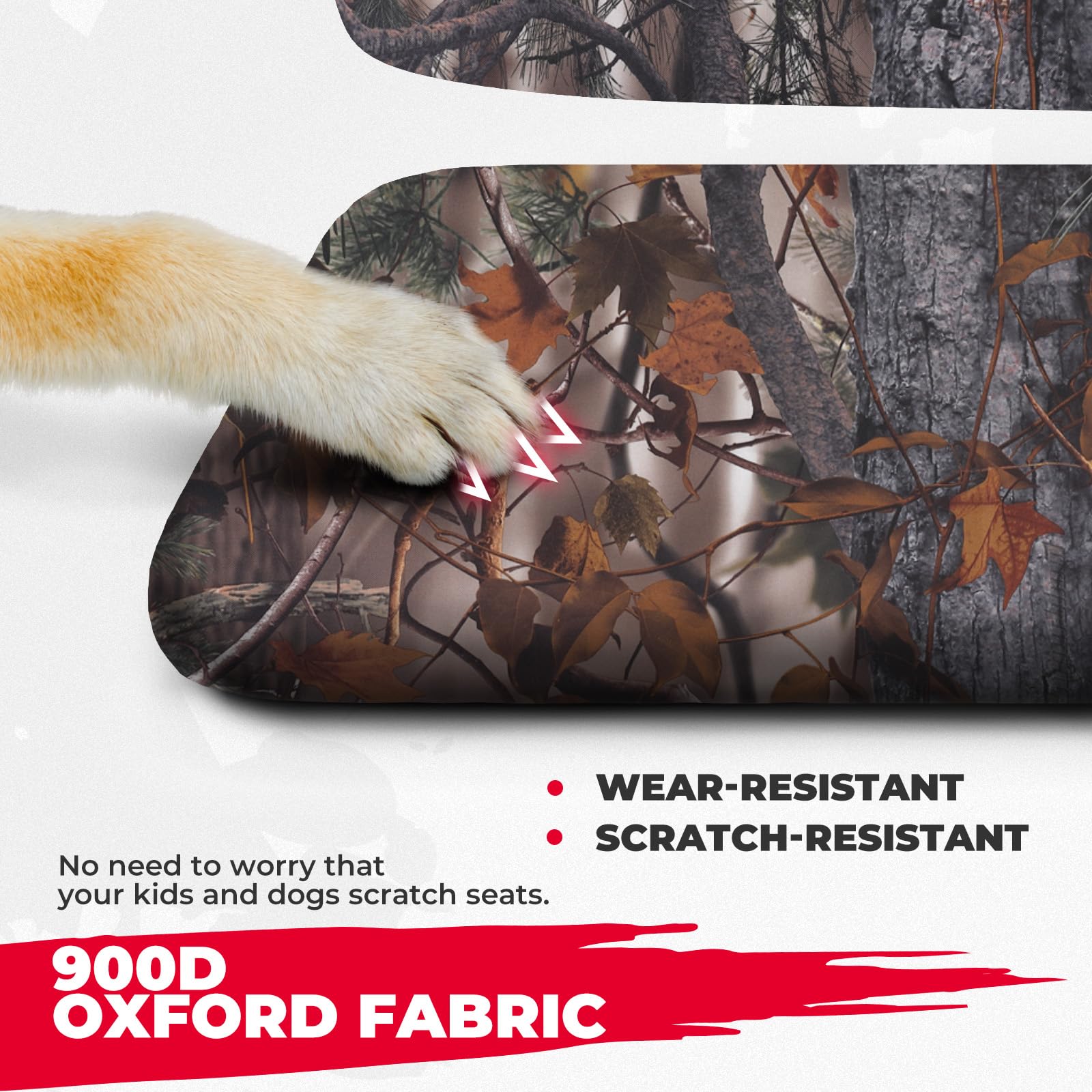 Kemimoto Seat Covers Waterproof Compatible With Ranger 500 700 800, Camo Utv Seat Covers Compatible With 2002-2008 Polaris Ranger 500 700 800