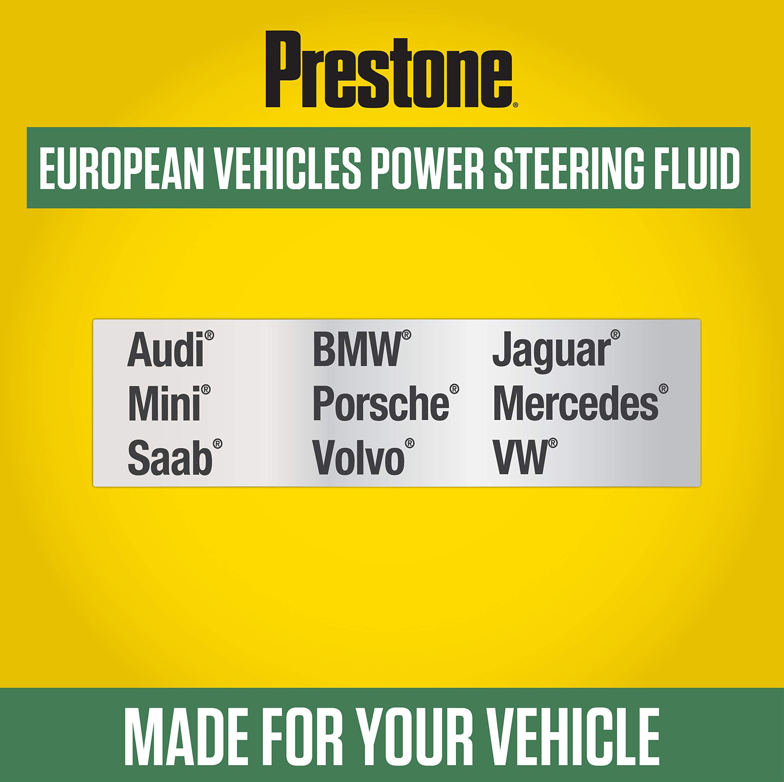 Prestone As268 Power Steering Fluid For European Vehicles - 12 Oz.