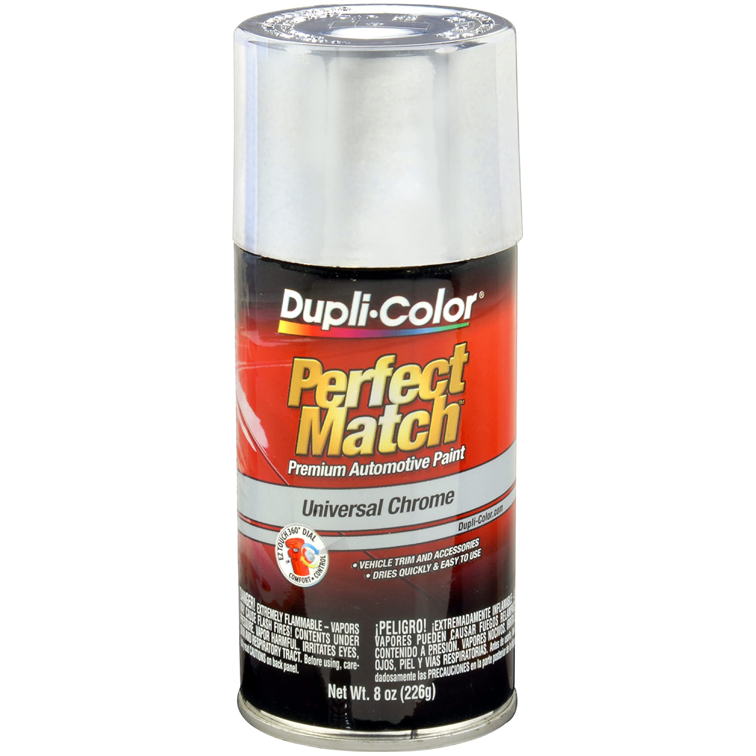 Dupli-Color Ebun02007 Perfect Match Automotive Spray Paint - Universal Chrome - 8 Oz. Aerosol Can