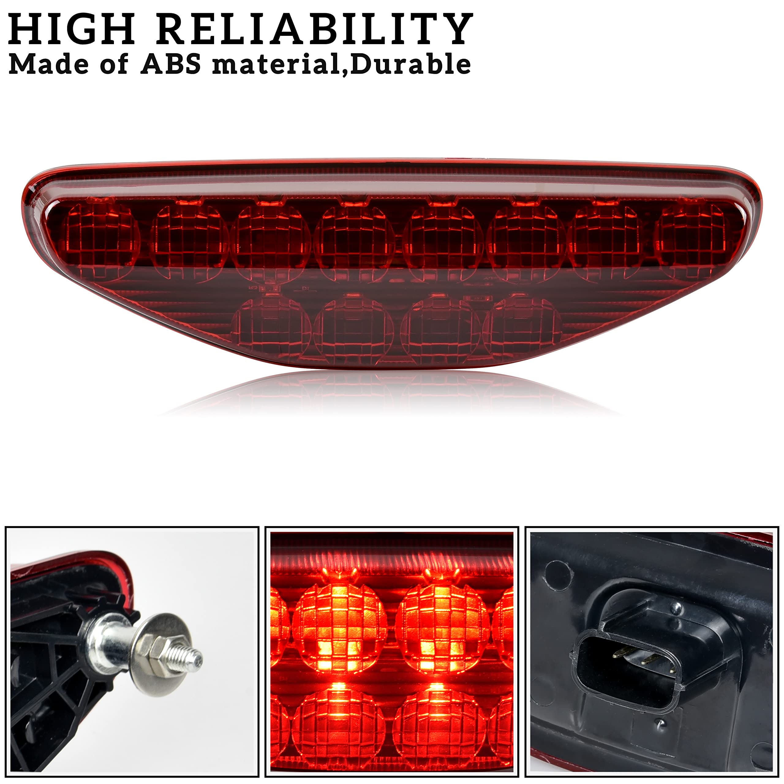 Sautvs Atv Red Led Tail Light Assembly For Honda Trx 450R, Rear Brake Stop Light Tail Lamp For Honda Trx 450 R Er 2006-2014 Acce