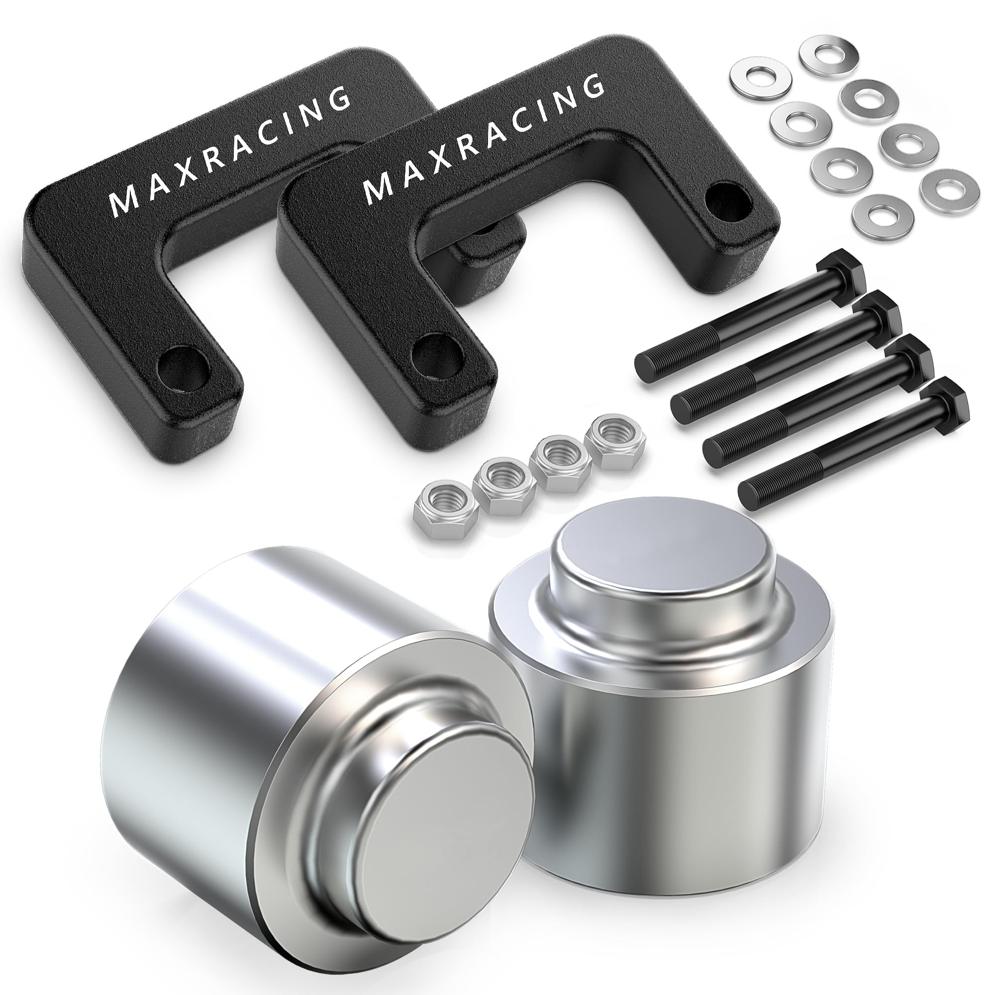 Maxracing 2.5'' Front + 2.5'' Rear Leveling Lift Kit Compatible With 2007-2020 Chevy Suburban 1500 | 2007-2013 Chevy Avalanche 1