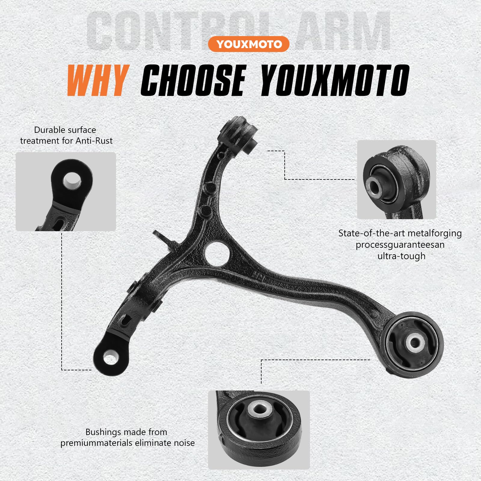 4Pcs Front Lower Driver & Passenger Control Arms Suspension Kits Fit For Acura Tsx 2009-2014, Fit For Honda Accord 2008-2012