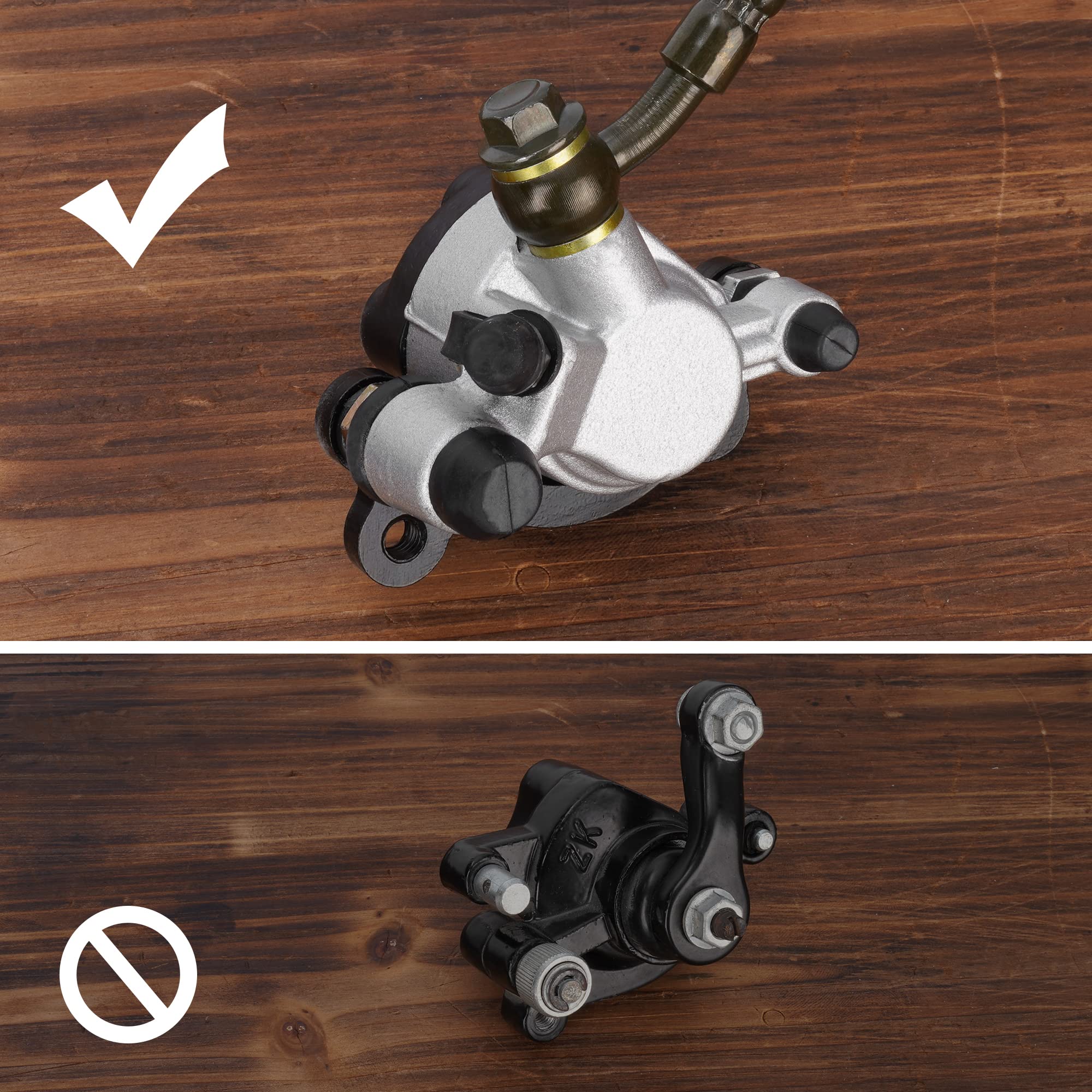 Hydraulic Brake Master Cylinder Caliper With Brake Pad Assembly Hose Tube for 97cc 2.8HP Baja Doodlebug Dirtbug DB30 Coleman CT1