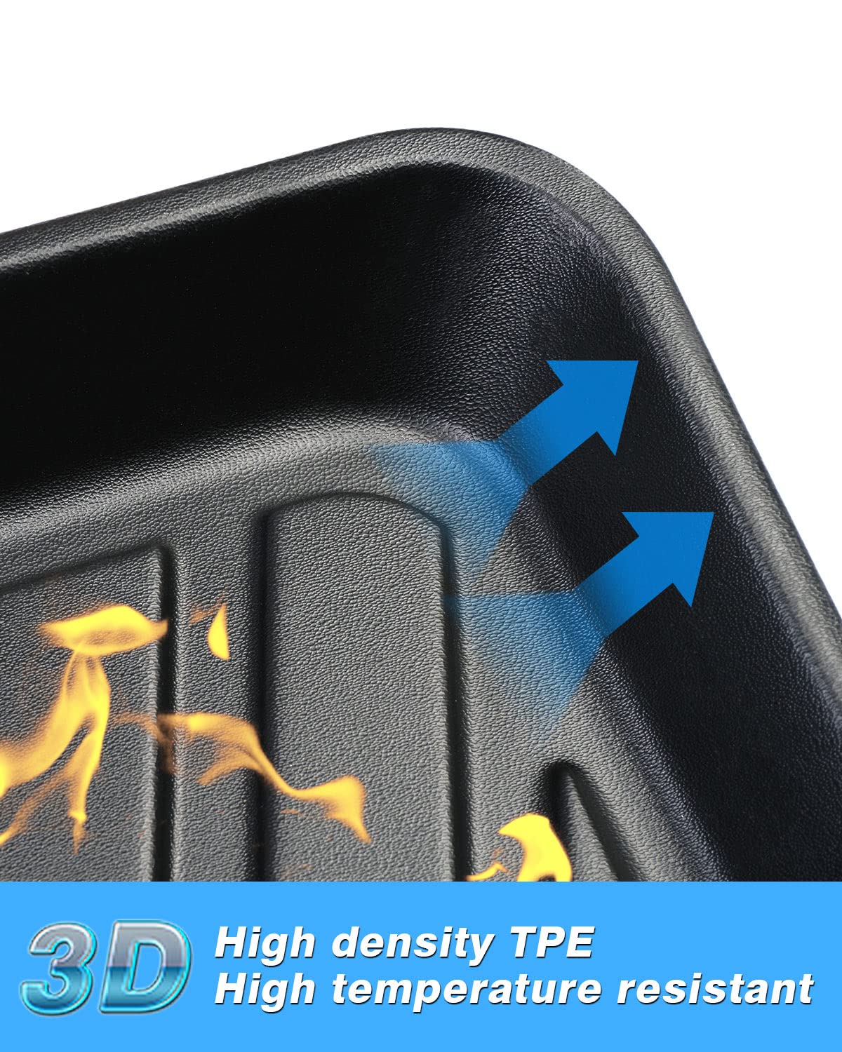 Powerty Trunk Mat Compatible With Toyota Prius 2019-2023 Cargo Liner Accessories All Weather Cargo Mat Tpo (Latest Xw50 Since No