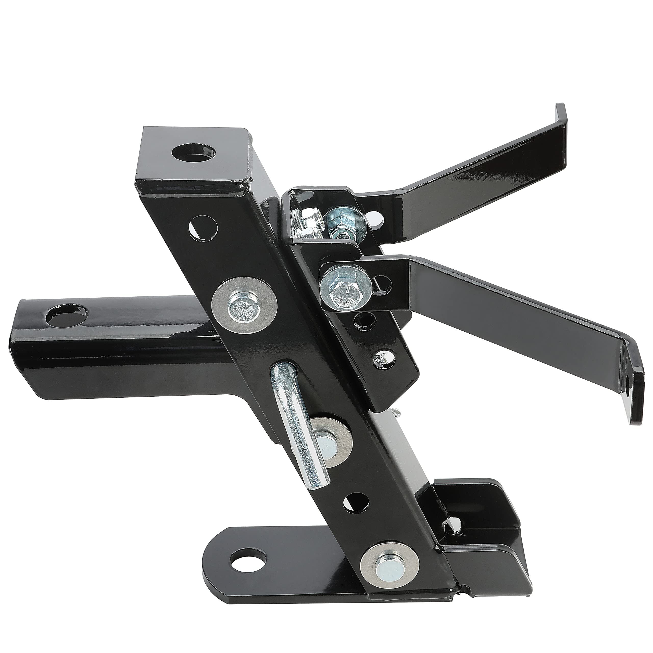 Ecotric Heavy Duty Adjustable Lawn Mower Trailer Towing Hitch, Garden Tractor Hitch Steel Compatible With John Deere Cub Cadet C