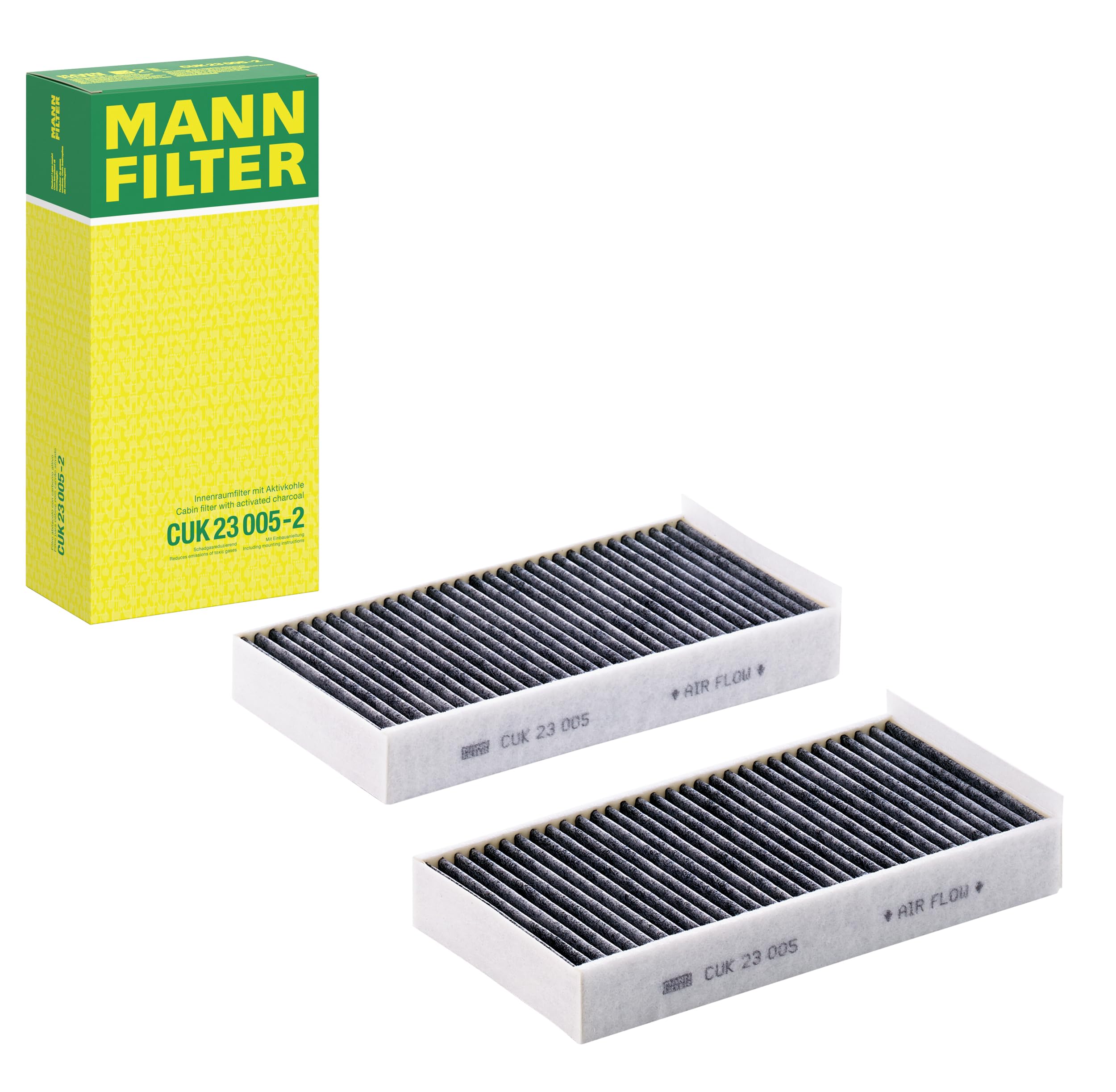 Mann-Filter Cuk 23 005-2 Cabin Air Filter - Pollen Filter With Activated Carbon
