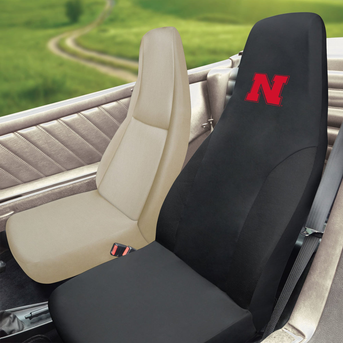 FANMATS - 15056 NCAA University of Nebraska Cornhuskers Polyester Seat Cover 20'x48'