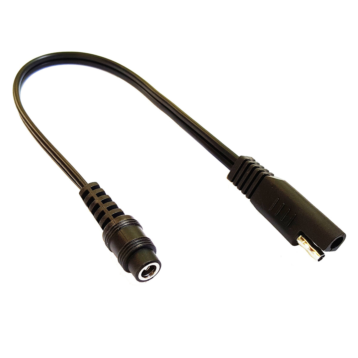 Motopower Mp69006 10'' Sae To Coax Female Adapter Cable Sae To Dc Coax Motorcycle Heat Clothing Jack Adapter