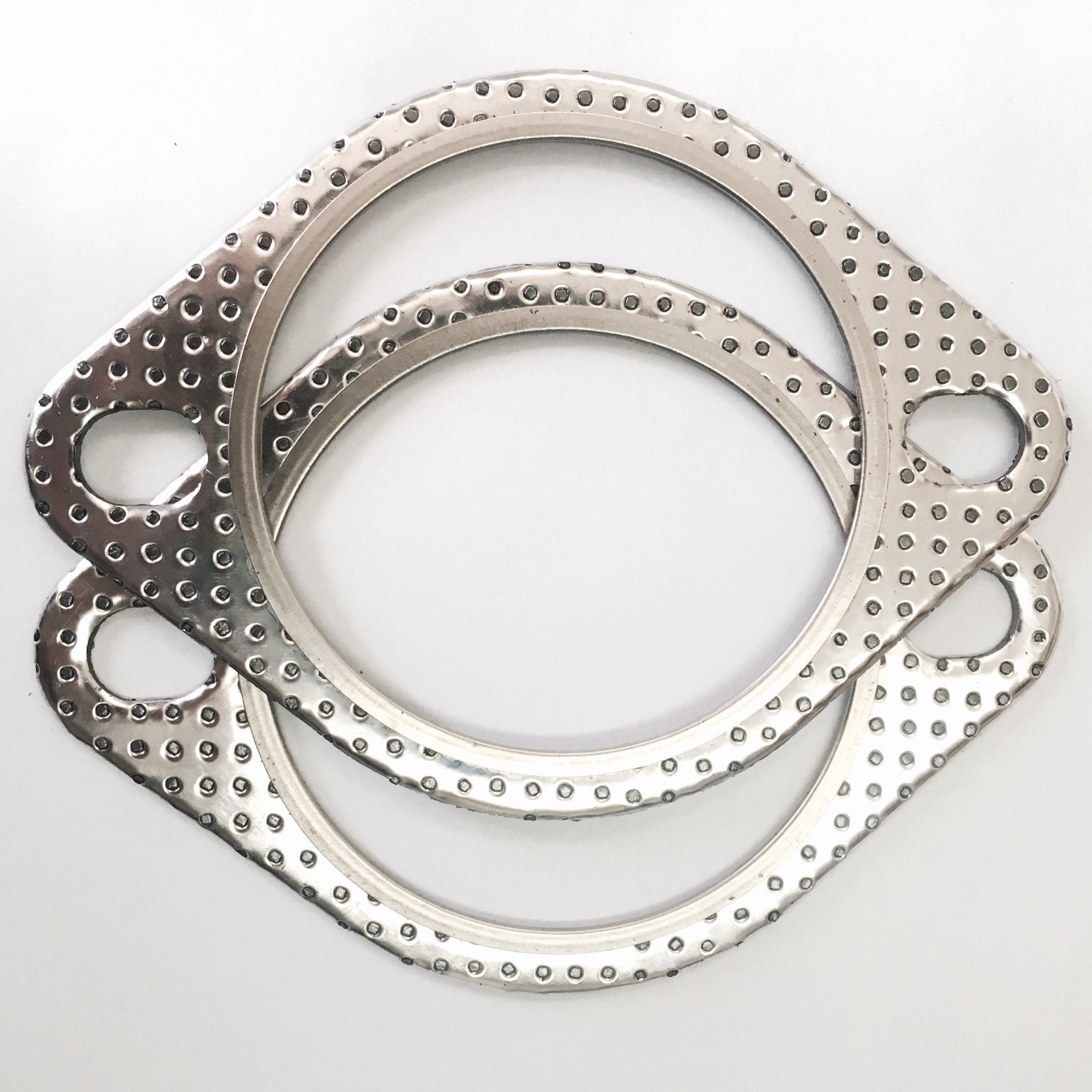 Ticon Industries - 2 Bolt Mlsg High Temp Exhaust Gasket 3' I.D. (Qty 2) - Heavy Duty - 120-07610-0002 (3 Inch)