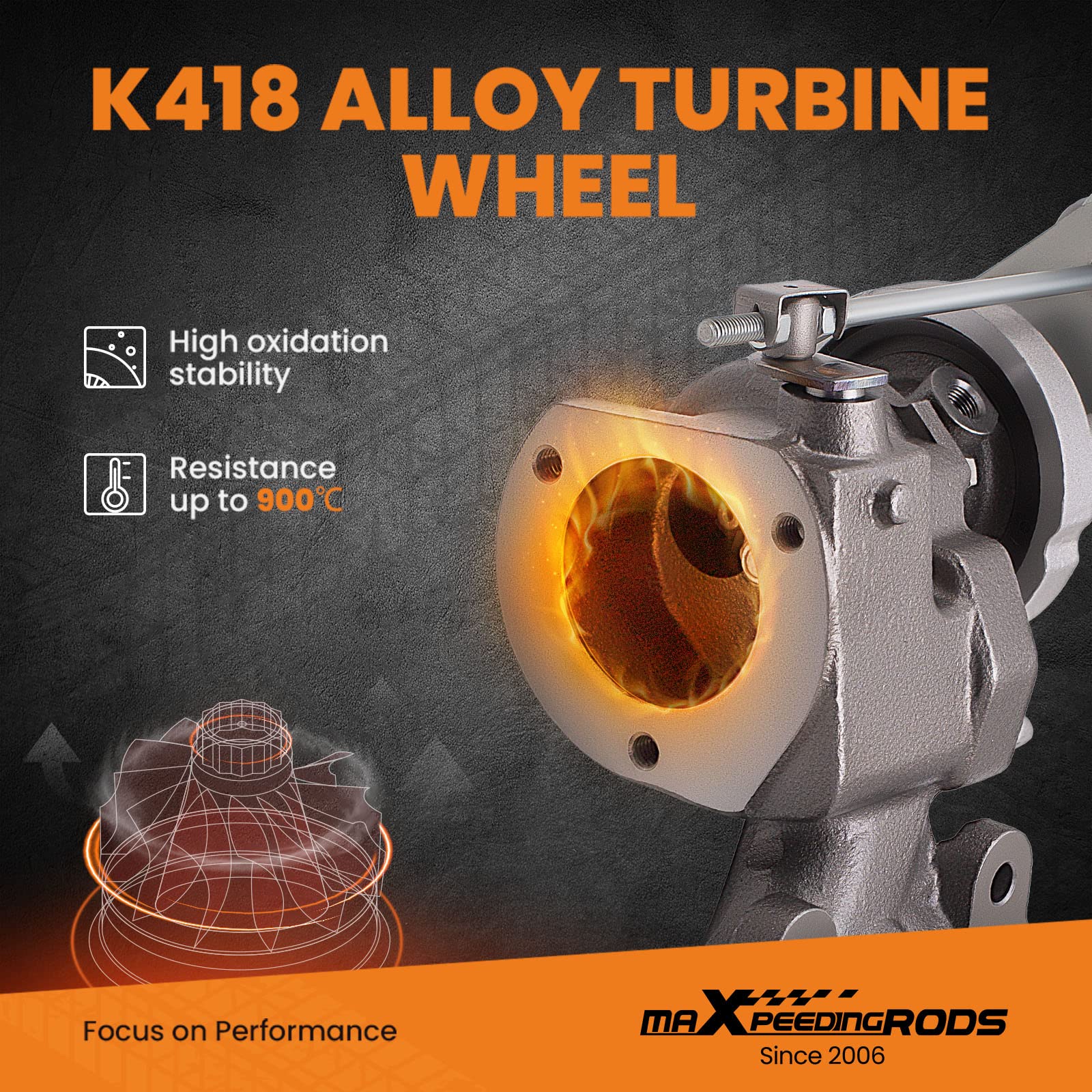 Maxpeedingrods Kp31 Turbo Turbocharger For Smart Cabrio City-Coupe, For Mercedes Smart Fortwo Coupe 0.8 Cdi 799 Ccm, 30 Kw, 41 Ps, 54319880002 A6600960099, Basic Vl Series