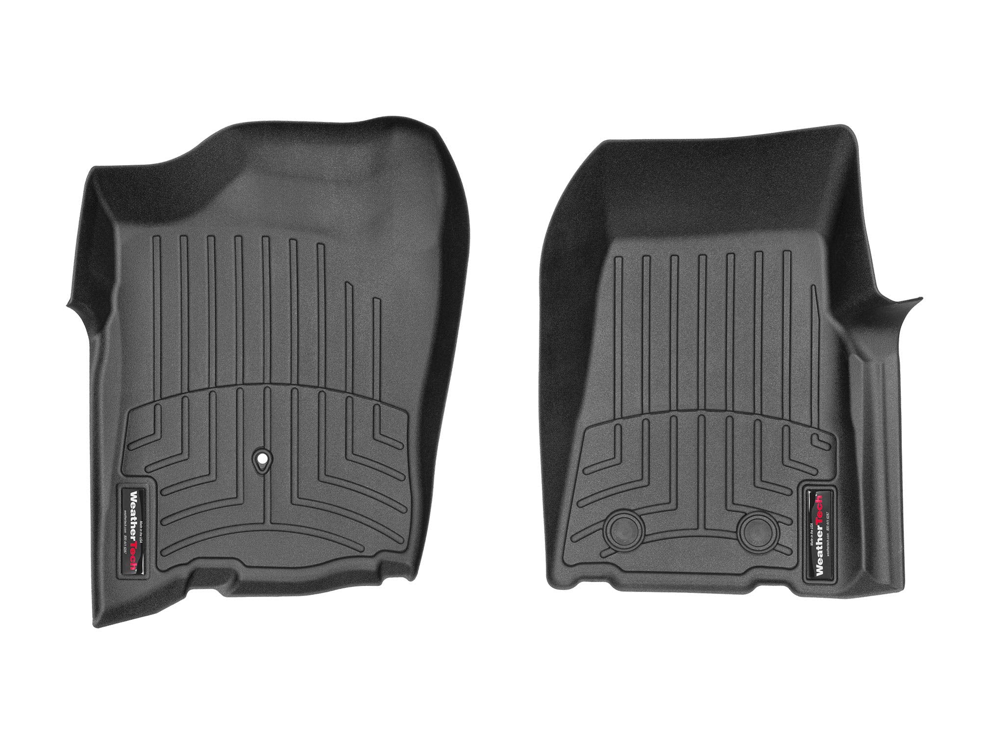 Weathertech Custom Fit Floorliners For Ford Ranger - 1St Row (440241), Black
