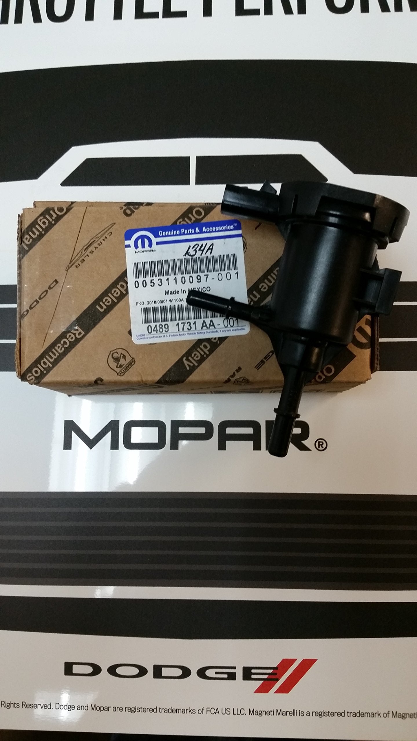 Mopar Performance 4891731Aa Mopar Valve