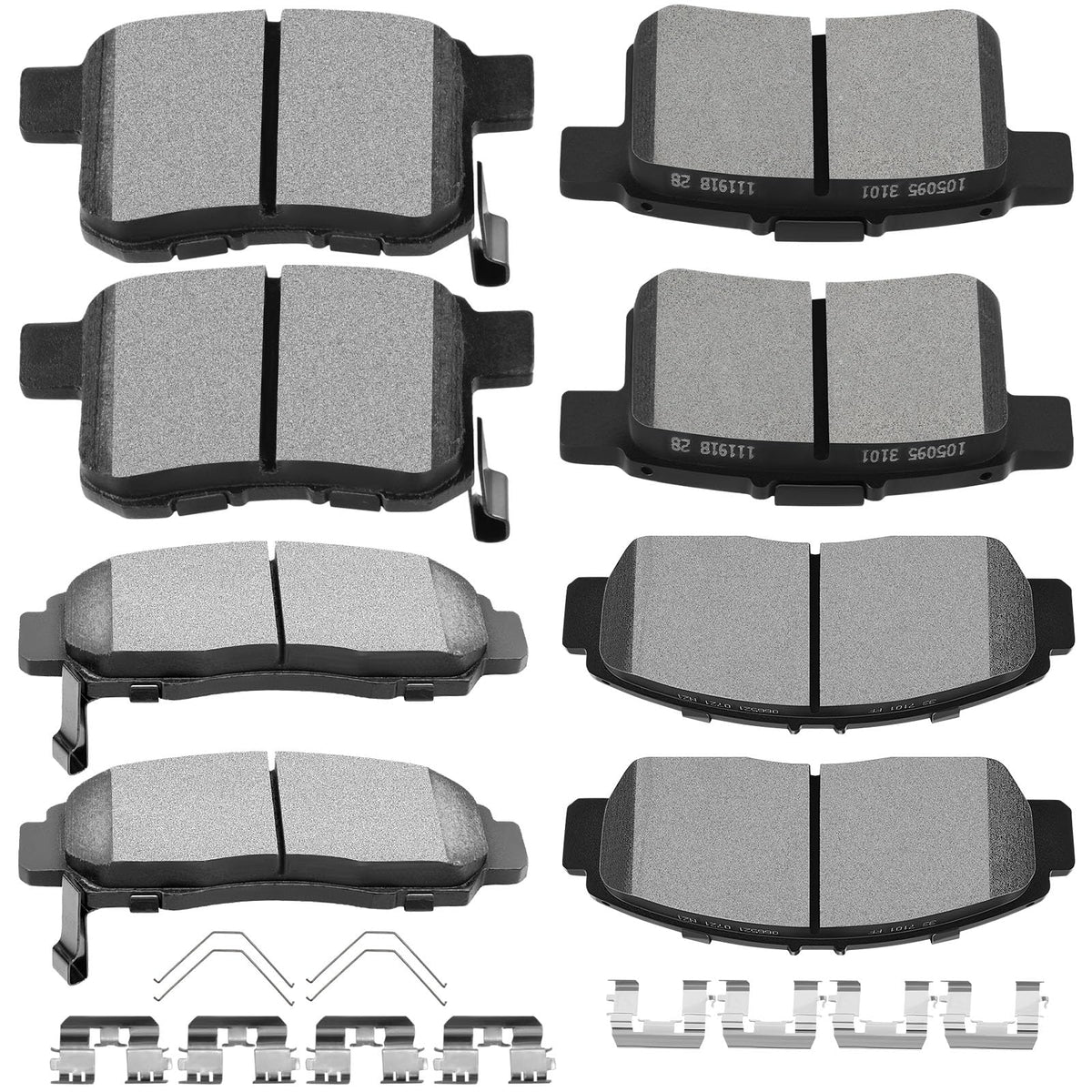 Scitoo D1451 D787 Front Rear Brake Pads Sets Fit For Acura Tsx 2009-2010,For Honda For Accord 2008-2011