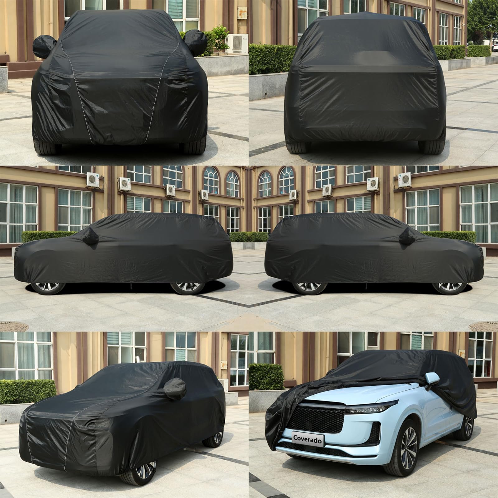 Car Cover Waterproof All Weather, Coverado Outdoor Suv Car Covers For Automobiles, Sun Uv Snow Wind Dust Protection, Upgrade Wat