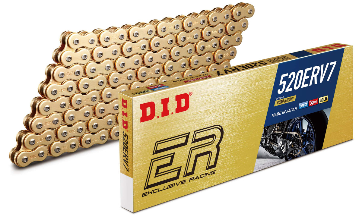 Did (520Erv7116Zb) Gold 116 Link High Performance Erv7 Series X-Ring Chain With Connecting Link