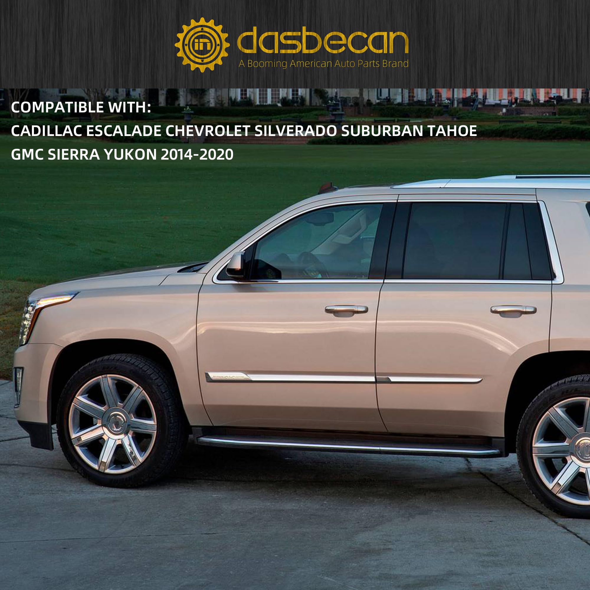 Dasbecan 84176631 84977478 2Pcs Front Pair Shock Absorber Struts Assy Magnetic Ride Control With Spring Compatible With 2015-2020 Cadillac Escalade Chevy Tahoe Suburban Silverado Gmc Sierra Yukon Xl