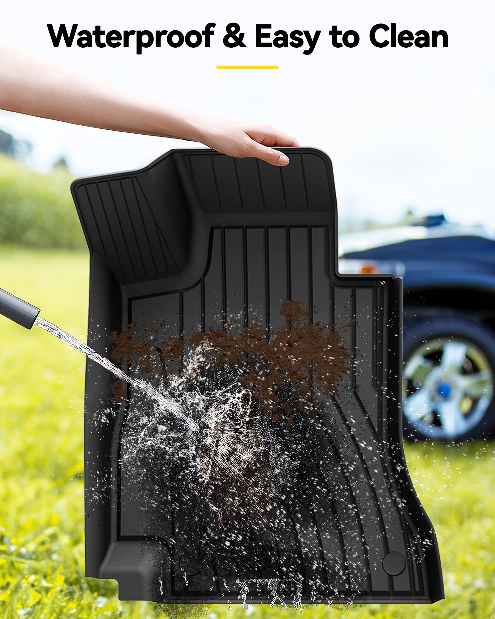 3W Floor Mats & Cargo Liner For Benz E-Class 2017-2023 Tpe All Weather Custom Fit Floor Liner For Benz E-Class, Full Set Car Lin