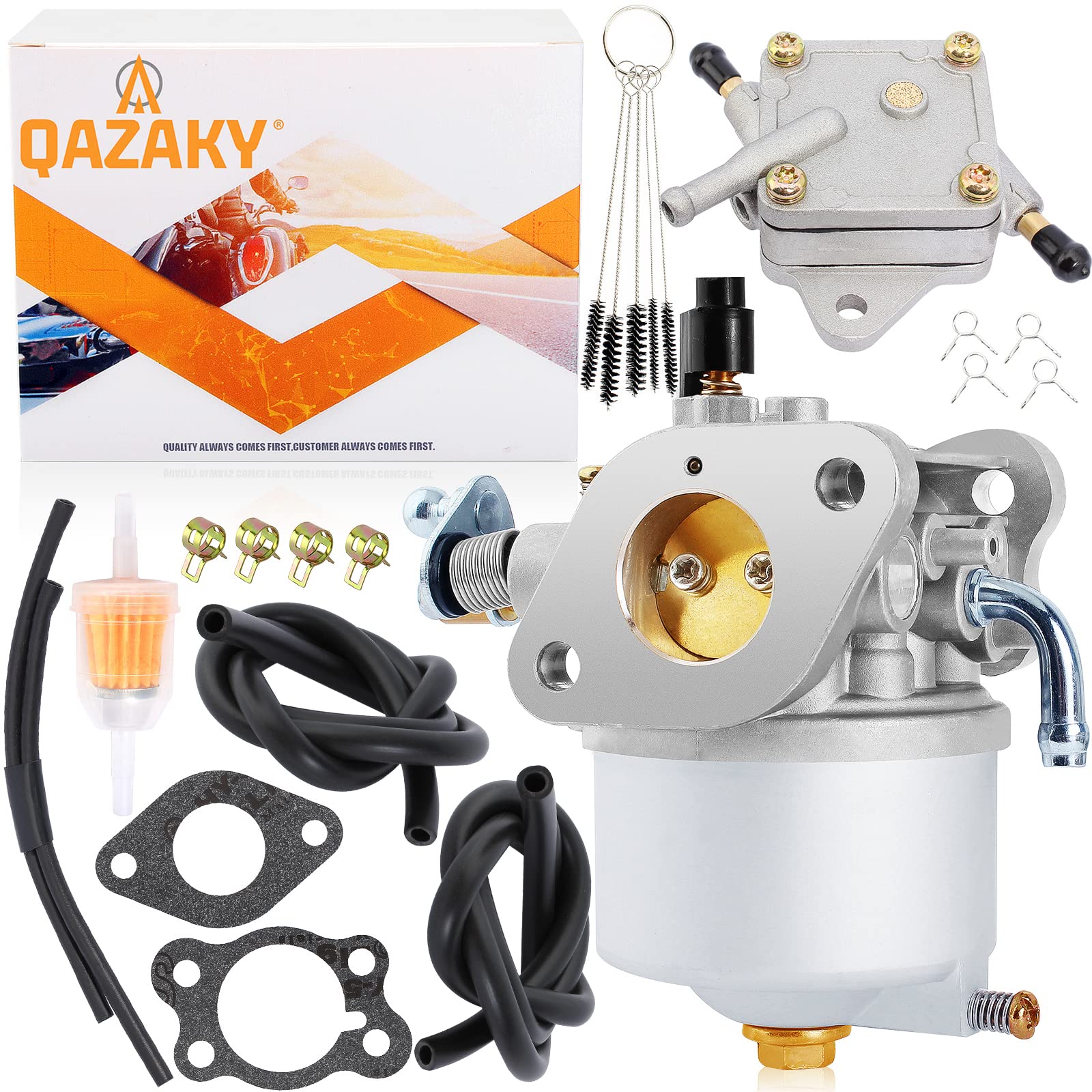 QAZAKY Golf Cart Carburetor Fuel Pump Compatible with EZGO Gas 350cc 4-Cycle Robin Engine Workhorse ST350 ST-Sport TXT MPT Shutt