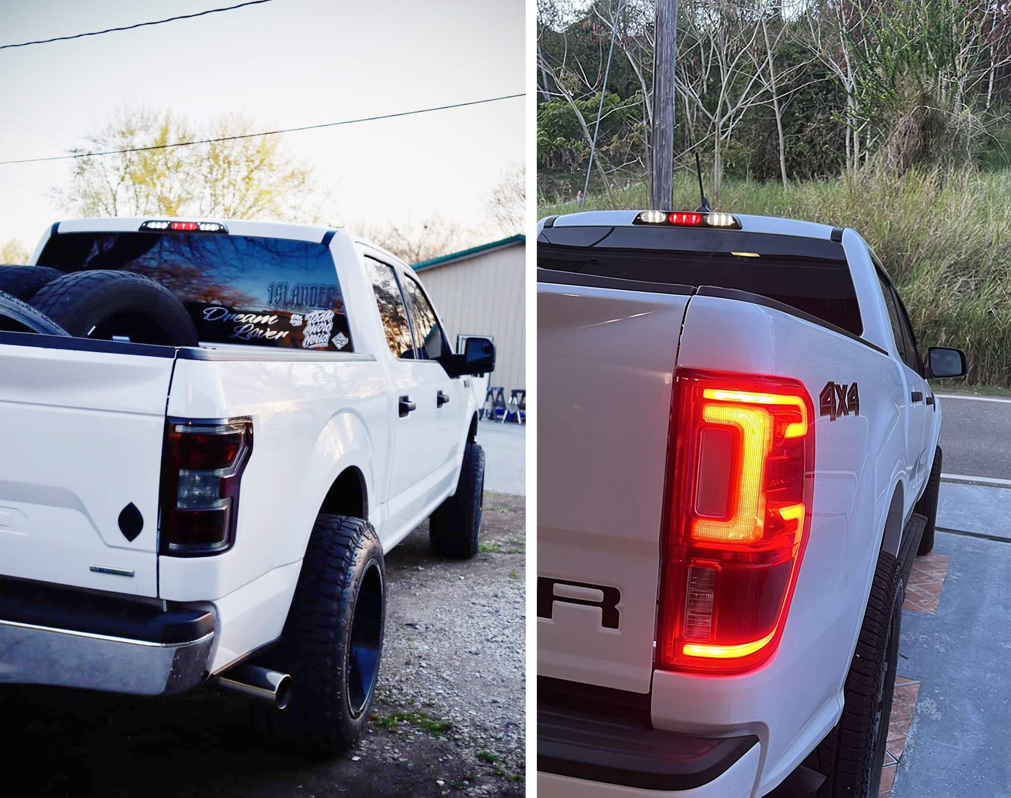 Ijdmtoy Smoked Lens Full Led High Mount Third Brake/Stop Light Assembly Compatible With Ford 2015-2020 F-150, 2017-Up F-250 F-350, 2019-Up Ranger, 2022-Up Maverick