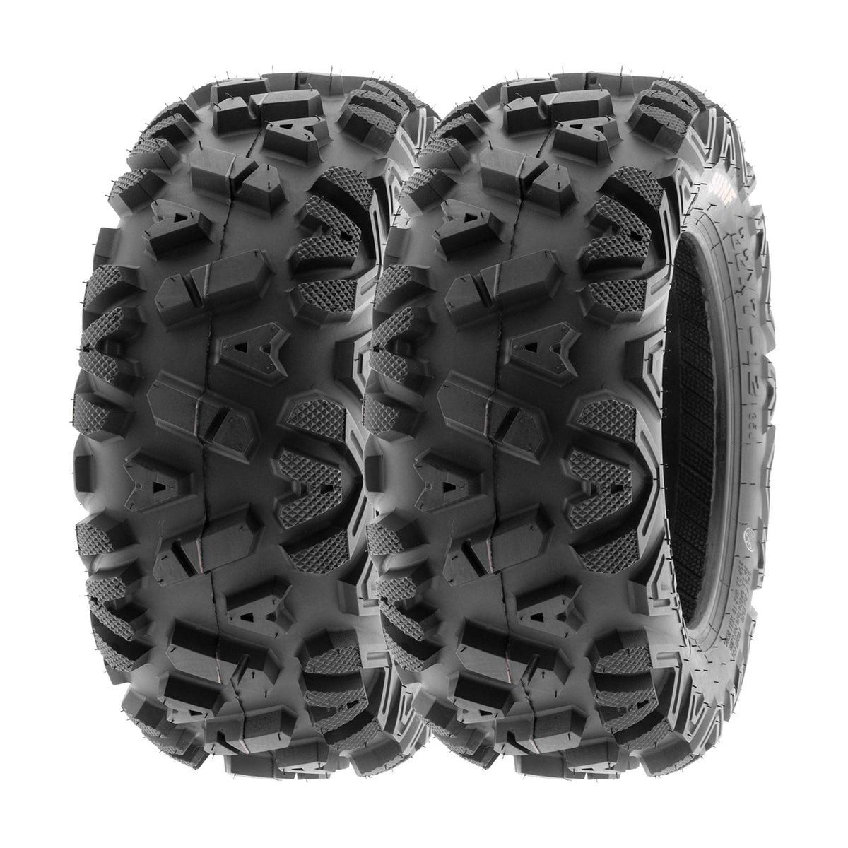 Sunf 25X8-12 Atv Utv 25X8X12 All Terrain Tires 6 Pr A033 Power I - Pair Of 2