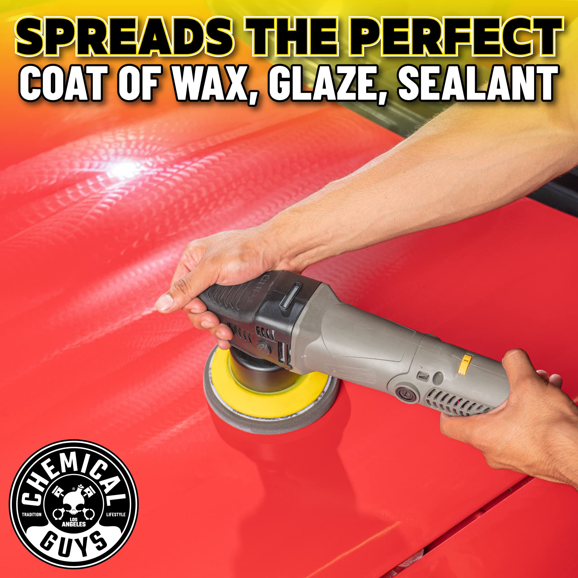 Chemical Guys Buf_503X Torqx Random Orbital Polisher, Pads, Polishes & Compounds Kit (Safe For Cars, Trucks, Suvs, & More) 700W,