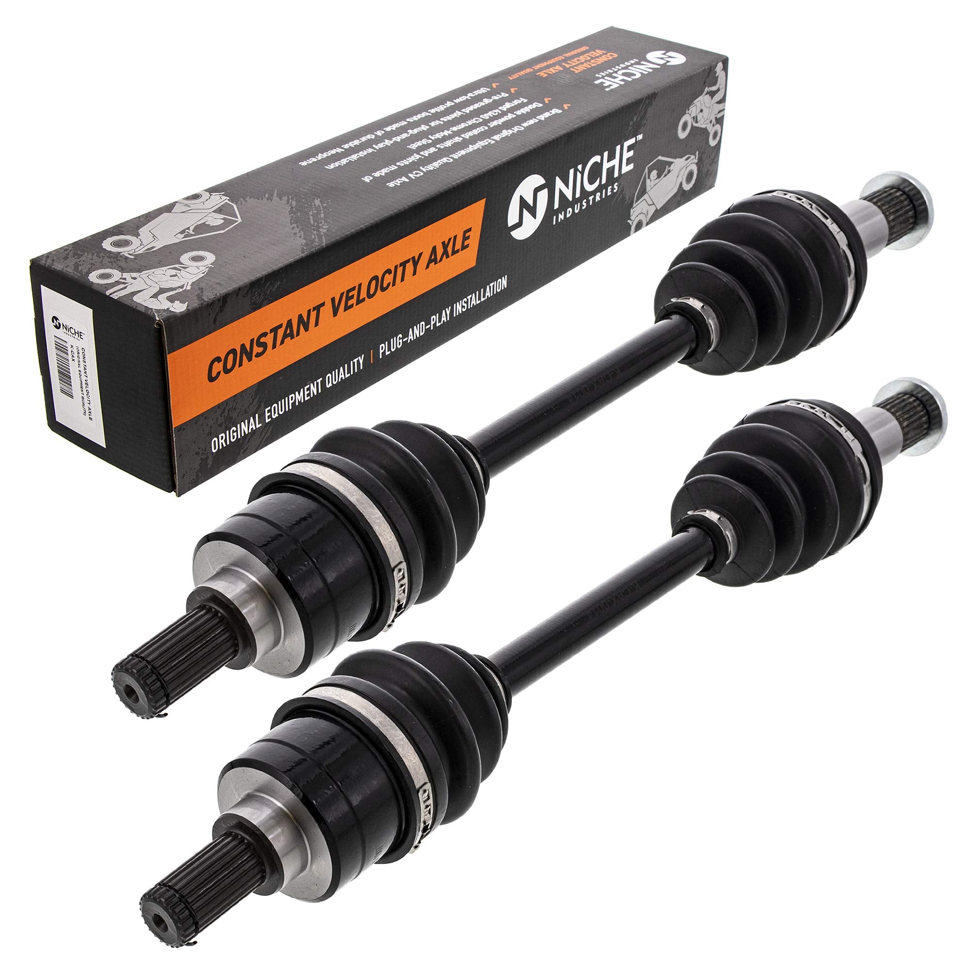 Niche Complete Front And Rear Cv Axle Driveshaft Assembly Kit For 2007-2008 Yamaha Grizzly 700