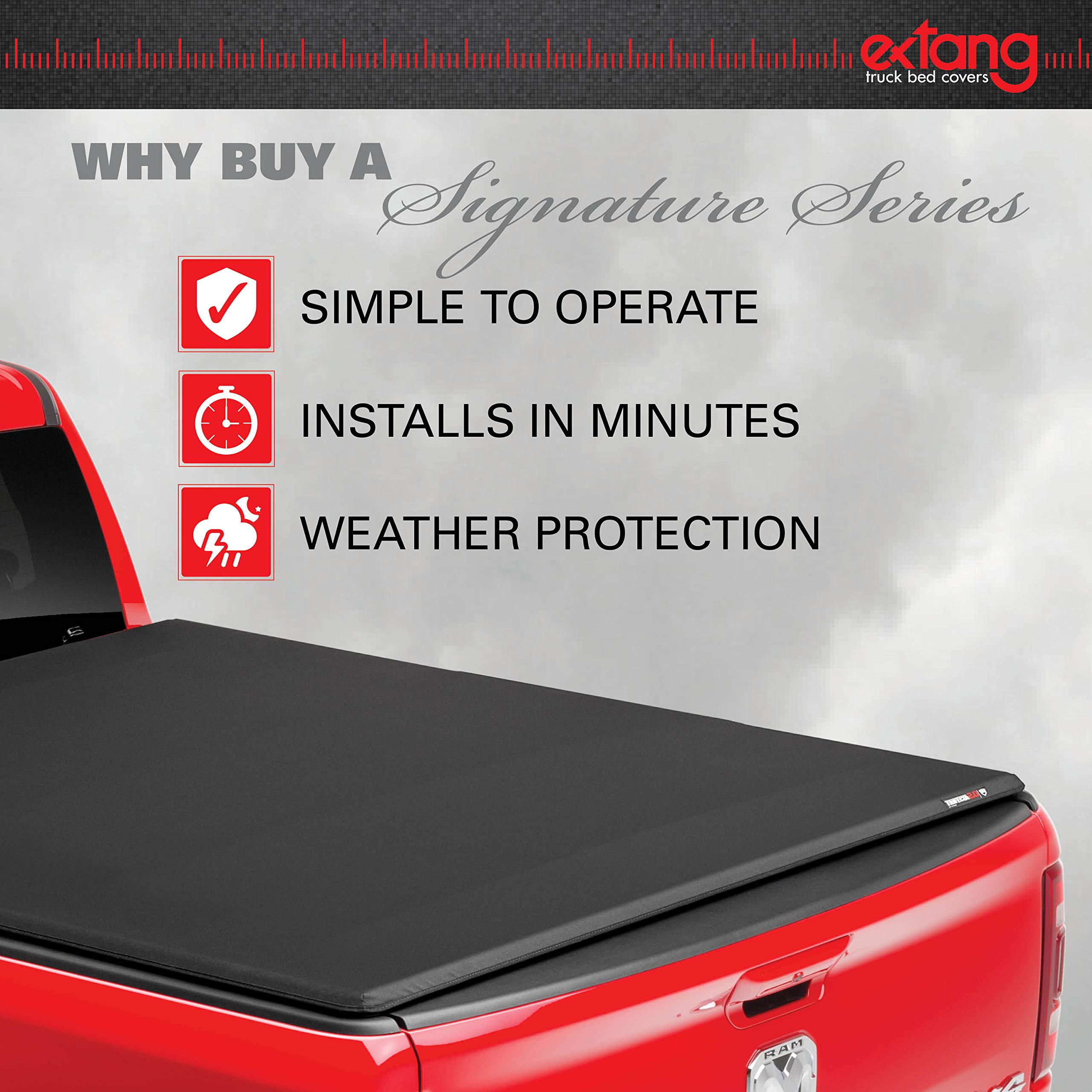 Realtruck Extang Trifecta Toolbox 2.0 Soft Folding Truck Bed Tonneau Cover | 93458 | Fits 2019 - 2024 Chevy/Gmc Silverado/Sierra