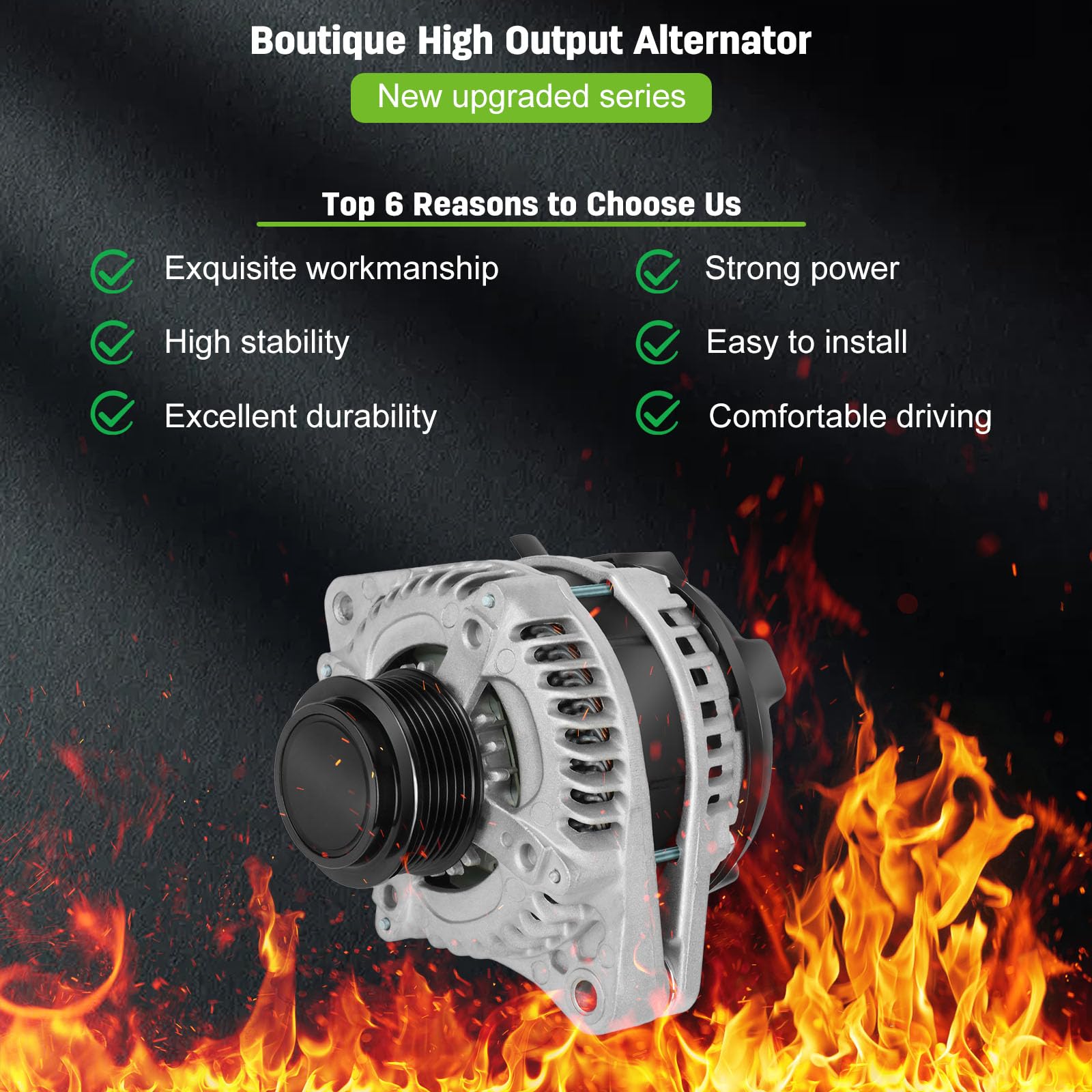 Scitoo Alternator 9764219-124 Fit For Honda For Pilot 2012 2013 2014 2015 For Honda For Odyssey 2011 2012 2013