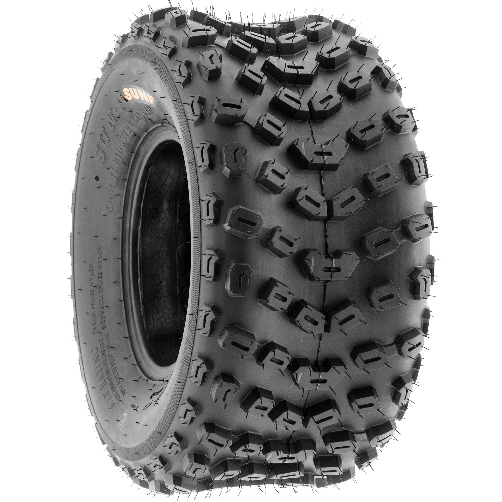 SunF 22x11-10 ATV UTV Tire 22x11x10 Dimple Knobby 6 PR A005 - PAIR of 2