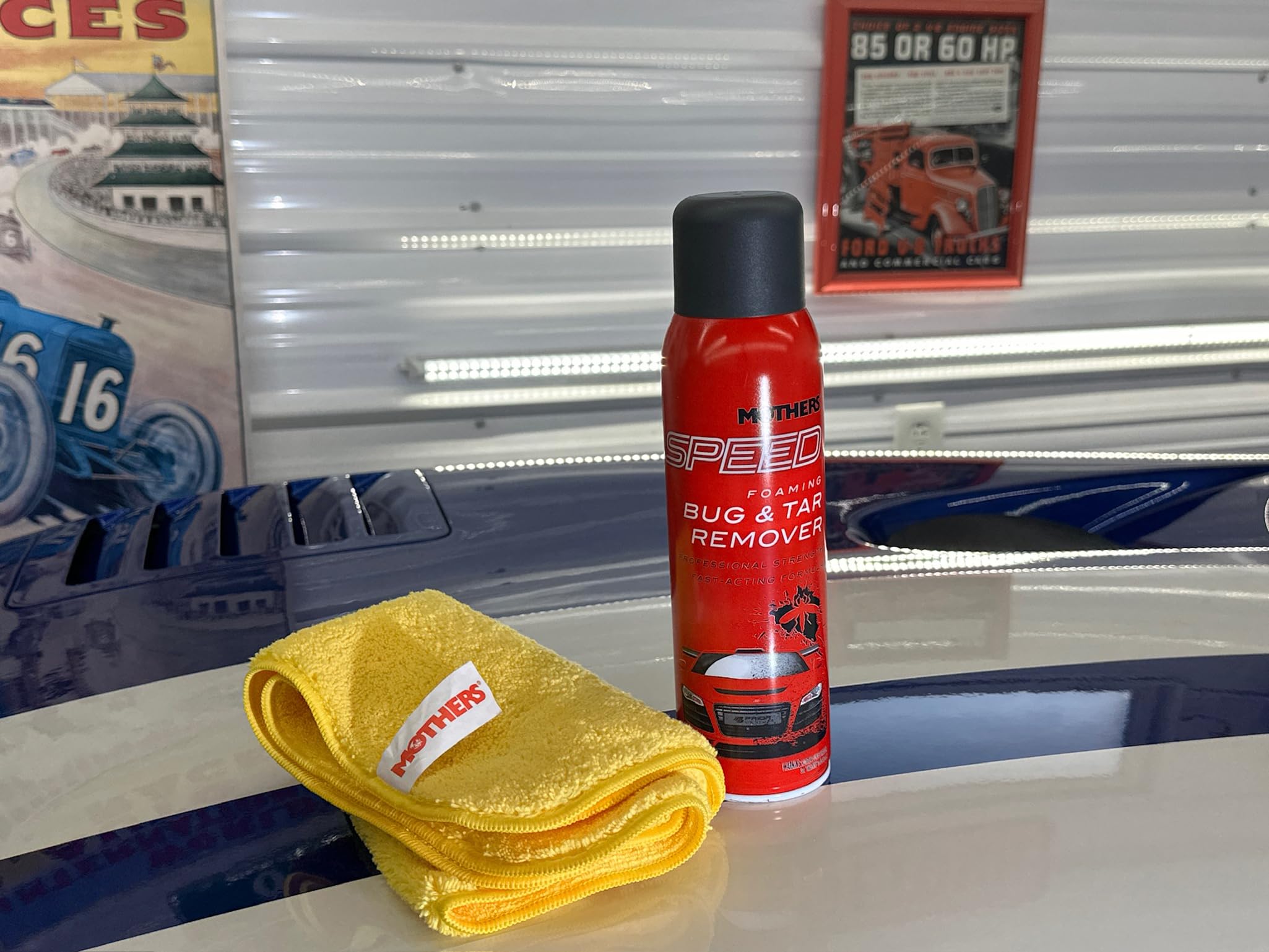 Mothers 16719 Speed Foaming Bug & Tar Remover Aerosol, 18.5 Oz.