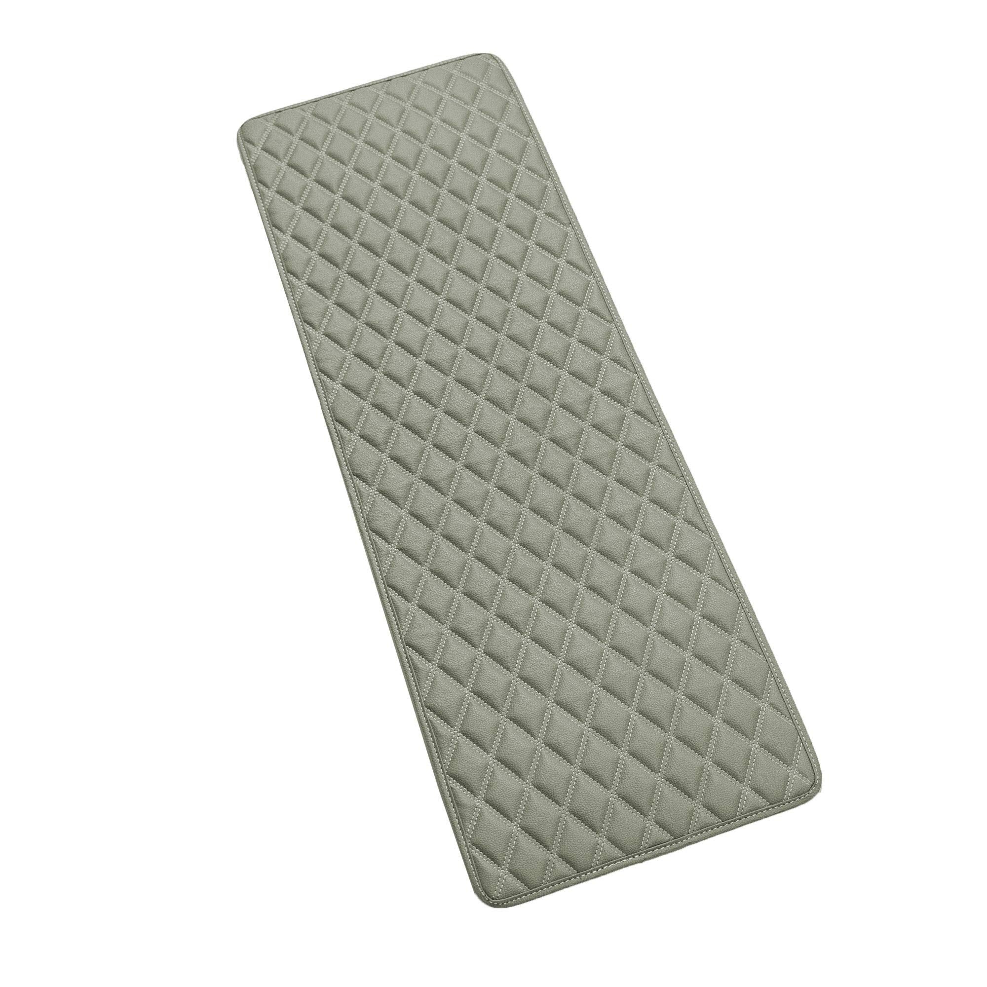 Fh Group F16501 Deluxe Heavy-Duty Faux Leather Multi-Purpose Cargo Liner, Diamond, 14   , Gray Color W. Gift- Fit Most Car, Truc