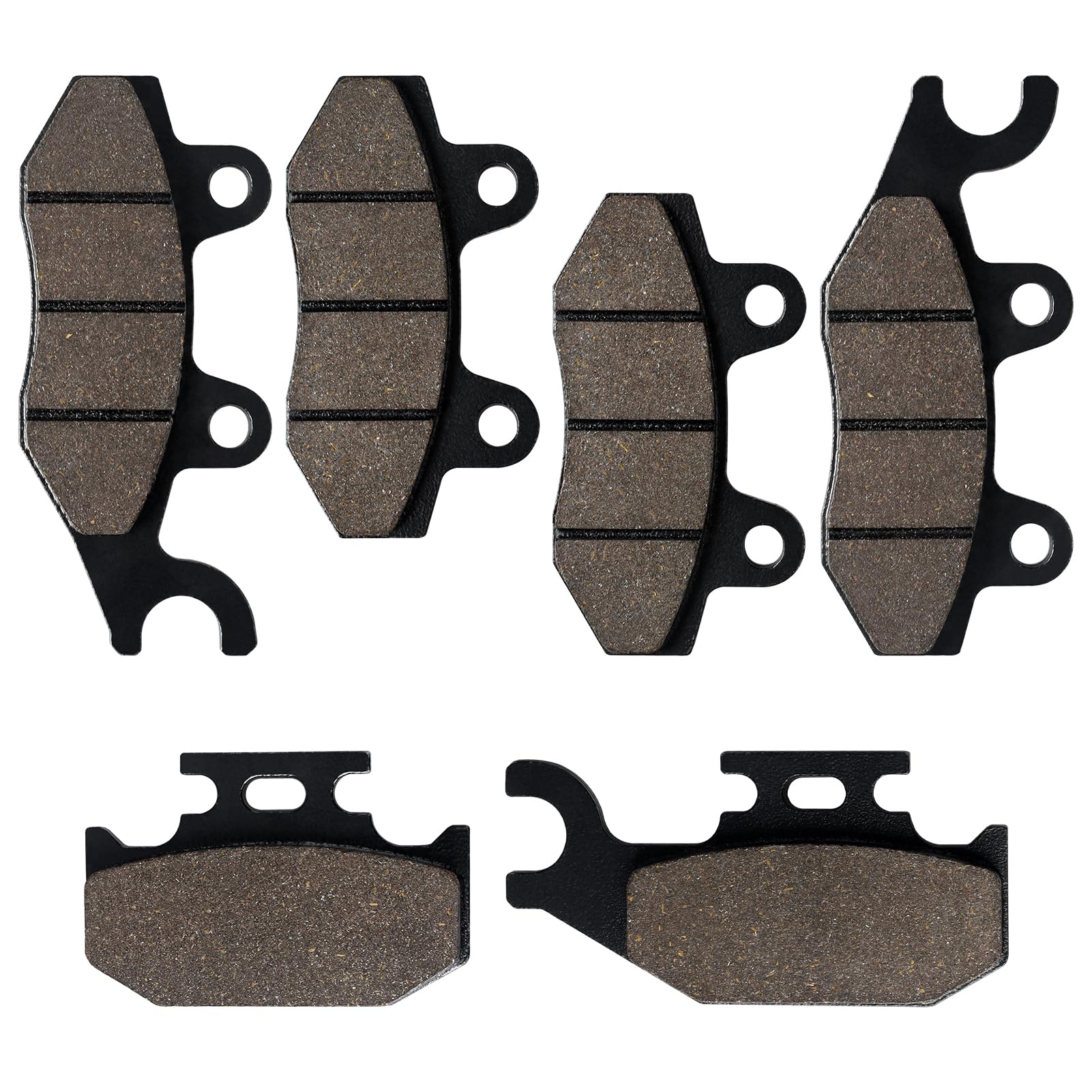 Locopow Brake Pads Rhino 660 700 Front And Rear Compatible With Yamaha Rhino 660 Yxr660 4X4 2004-2007 / Raptor 700 700R Yfm700 2006-2012 / Rhino 450 Yxr450 4X4 2006-2009