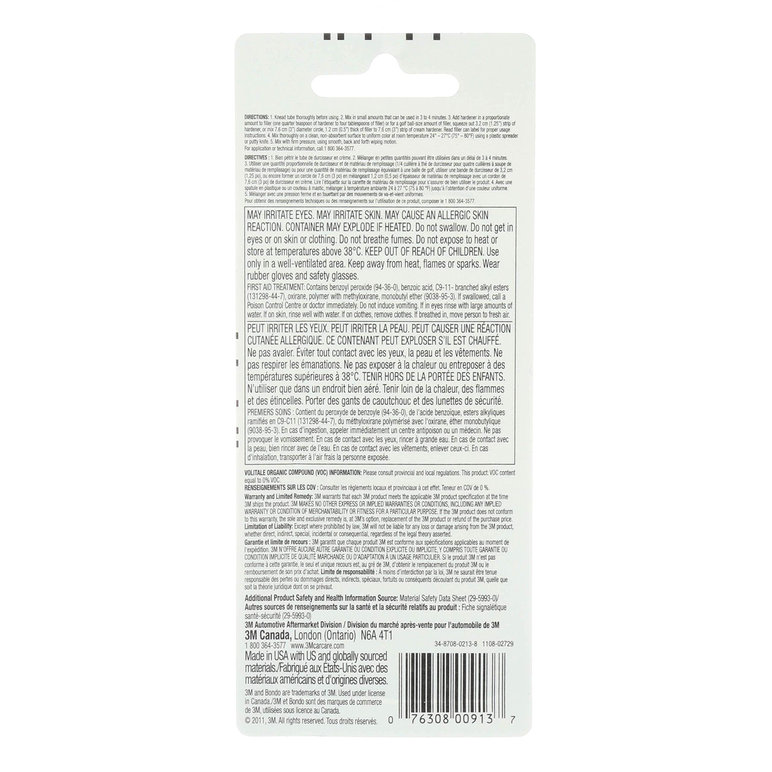 Bondo Red Cream Hardener, 00913, .75 Oz