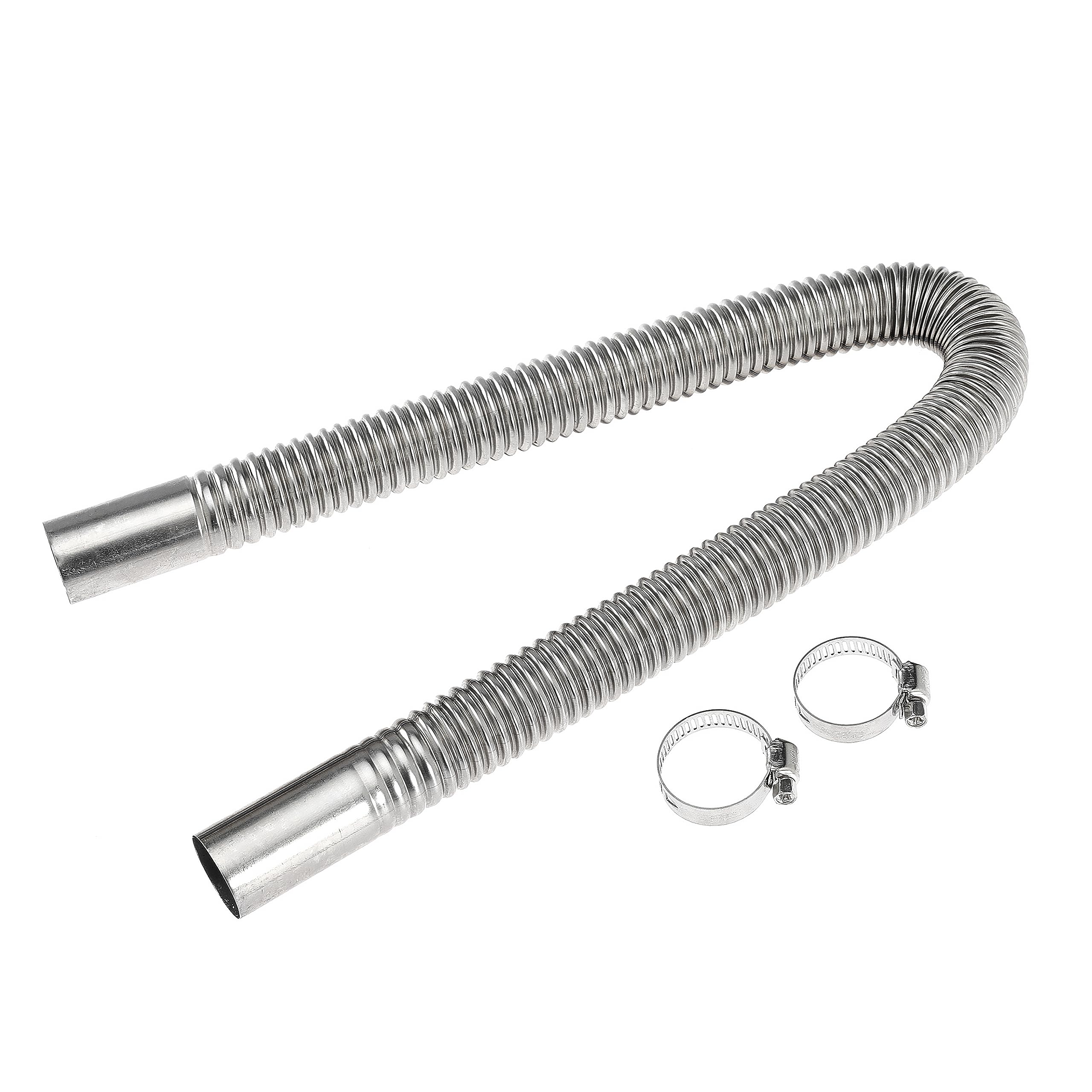 60cm 1 inch Diesel Heater Exhaust Pipe Generator Exhaust Extension Fuel Tank Diesel Gas Vent Hose with Clamps