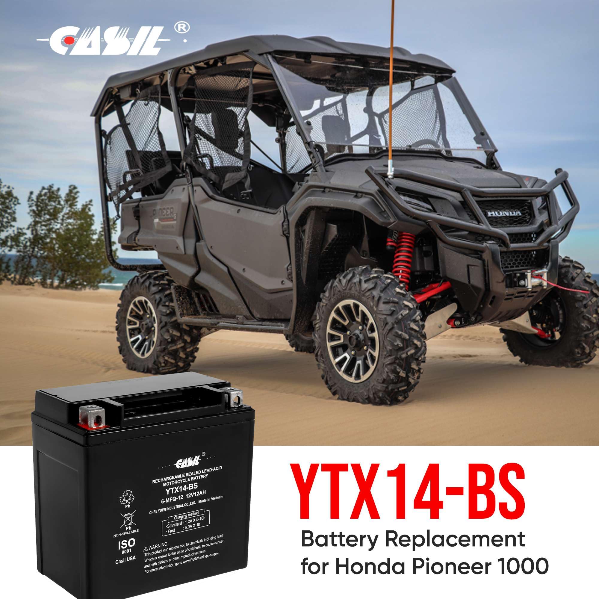 Ytx14-Bs Battery Replacement For Mercedes Backup Auxiliary 2115410001