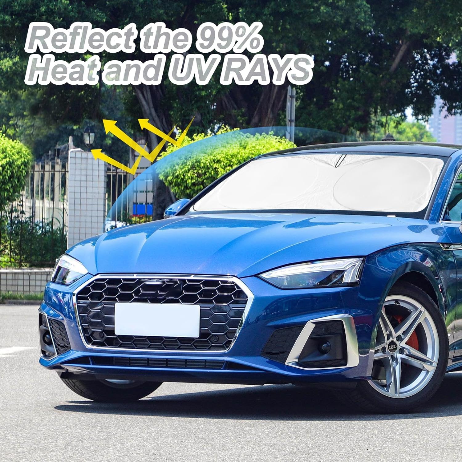 Custom Windshield Sunshade For Audi A4 A5 & S5 Rs5 2018-2022 2023 2024 2025 Front Window Shades Cover For Windshield Sun Visor S