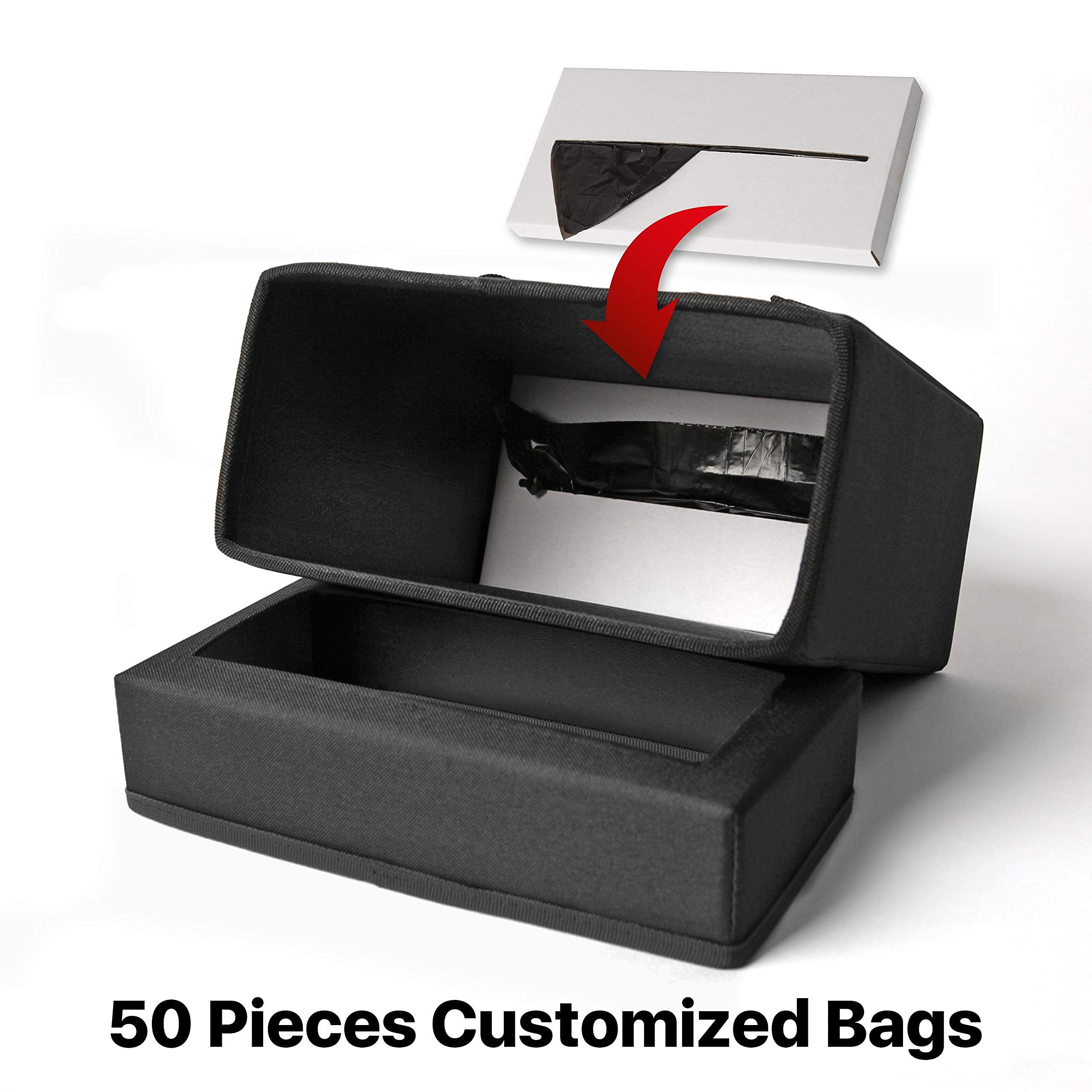 Kmmotors Aladdin Sturdy Car Trash Can, Garbage Can, Trash Bags Included (Medium)