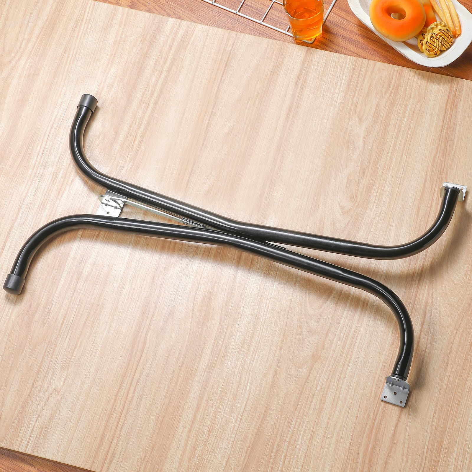 RattanView 1 Pcs Rv Folding Table Leg 27.5 Black Foldable Table Legs for RV's and Cargo Trailers