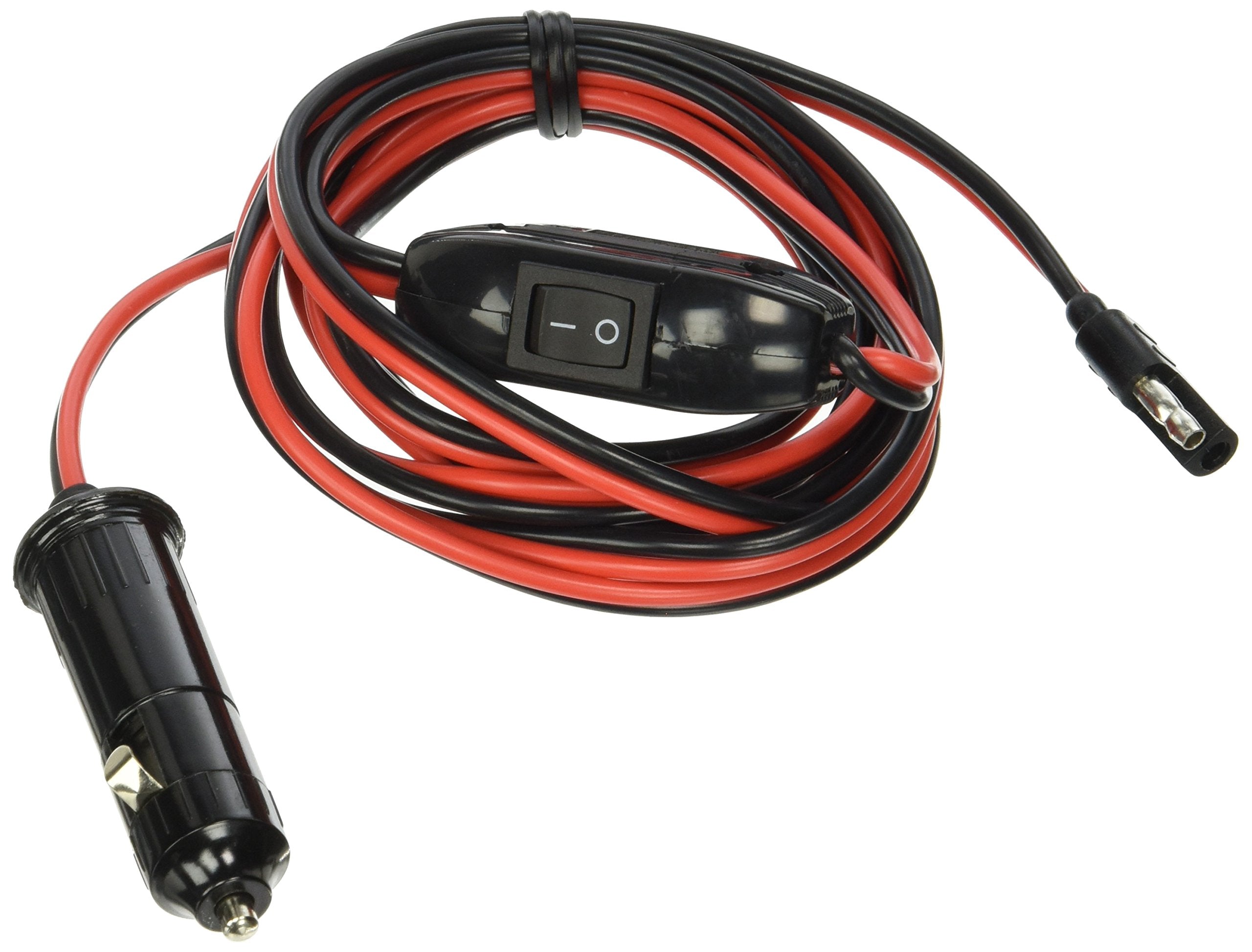 Master 33-103260-CSK 12 Volt DC Plug Wire Harness-18 Gauge, 8 feet Length, 8 feet Length, Red/Black