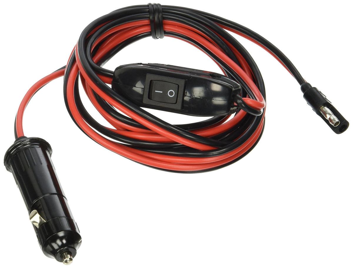 Master 33-103260-Csk 12 Volt Dc Plug Wire Harness-18 Gauge, 8 Feet Length, 8 Feet Length, Red/Black