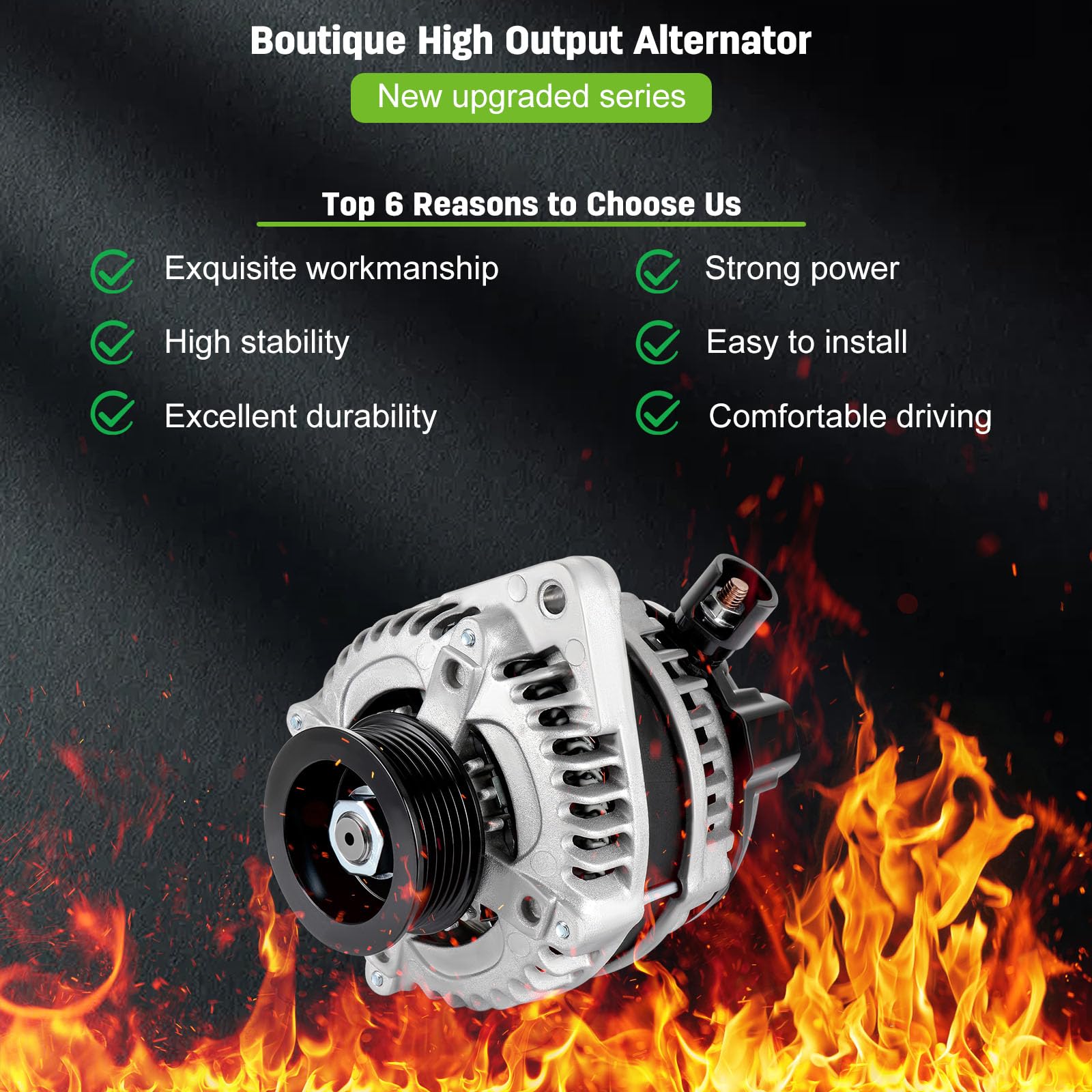 Scitoo Alternator Fit For Honda Odyssey Alternator 2008 2009 2010, For Honda Pilot Alternator 2009 2010 2011 3.5L Al1311X