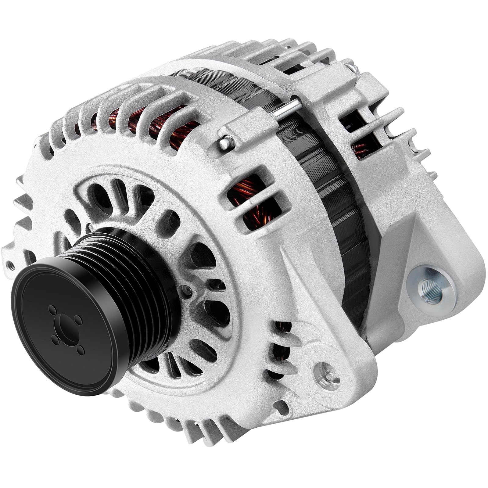 SCITOO Alternator Fit for Nissan for Altima 2.5L 2002-2006, Sentra 2.5L 2002-2006- 12V 110Amp CW 6 Groove Clutch Pulley, Replace