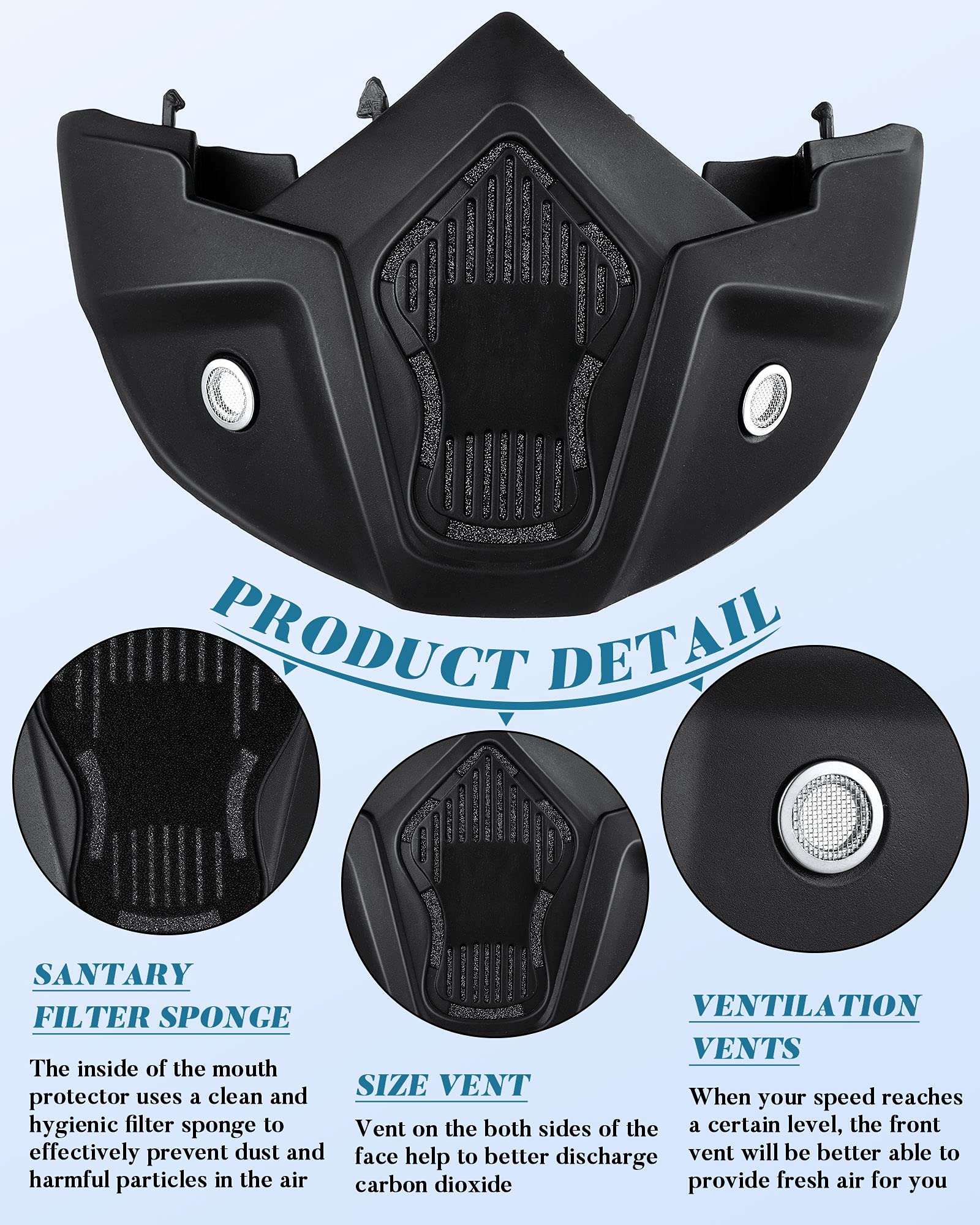 Frienda 2 Pieces Motorcycle Goggles Helmet Riding Goggles Glasses With Face Cover (Colourful, Gold)