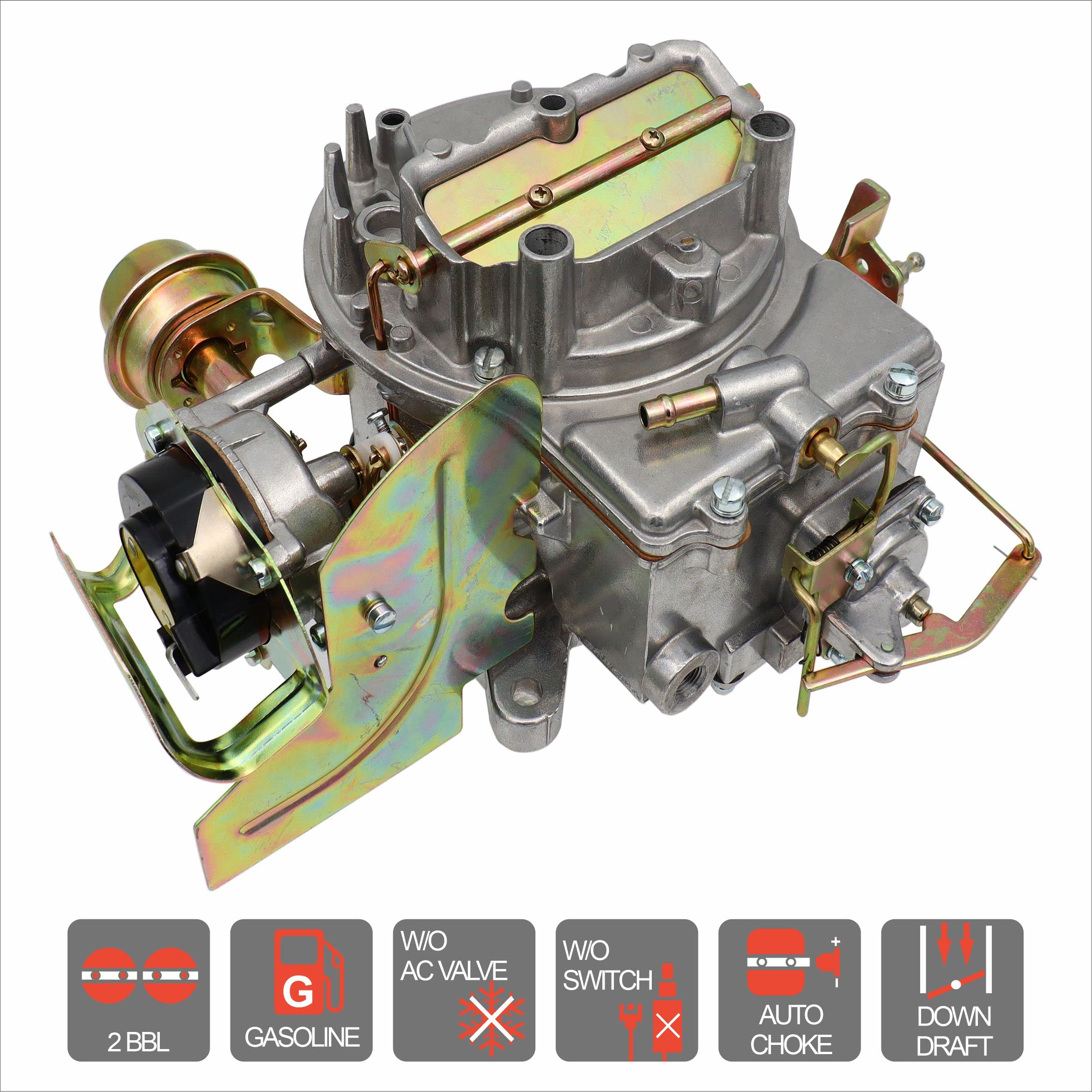 2 Barrel Carburetor 2100 2150 Carburetor For Ford 289 302 351 Carb F100 F250 F350 360 Cu Jeep Engine Mustang Replace For Motorcr