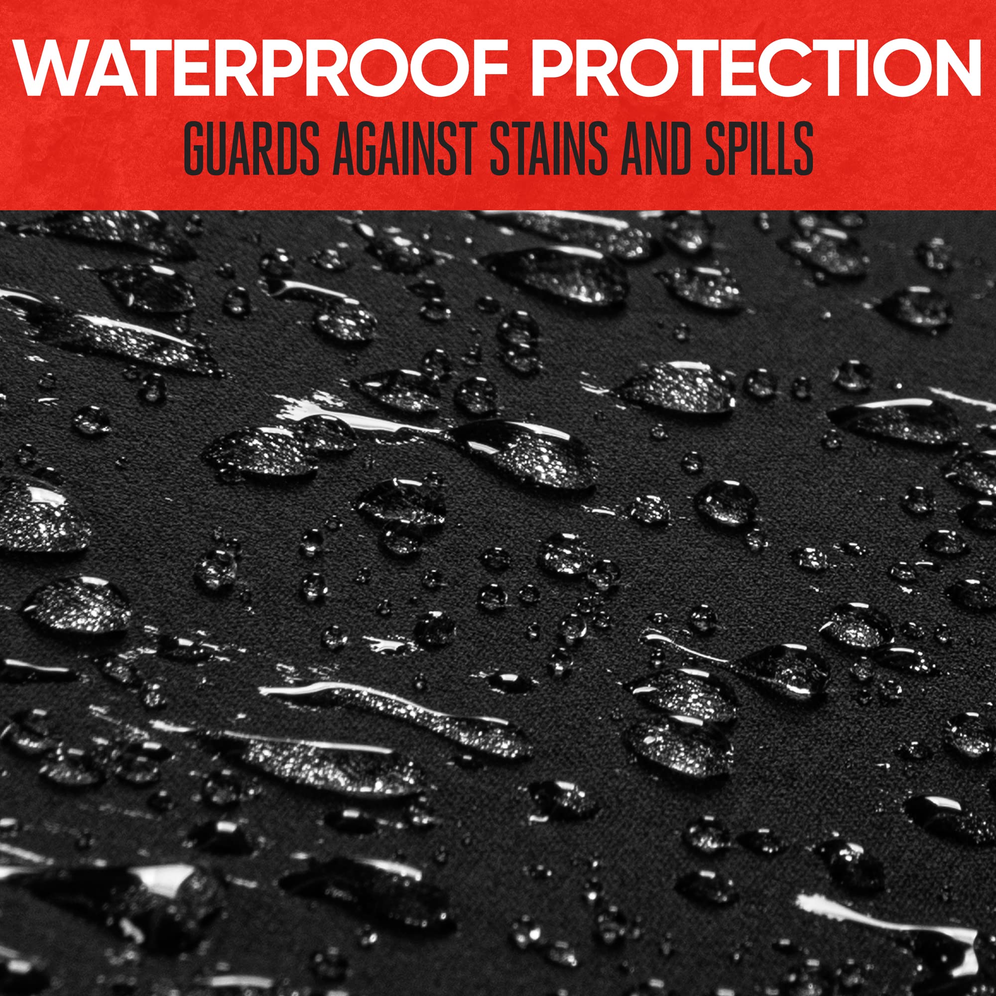 Bdk Aquashield Rear Bench Car Seat Cover , Waterproof Neoprene Back Cover For Cars Trucks Van Suv , Ideal Protector Kids & Dogs