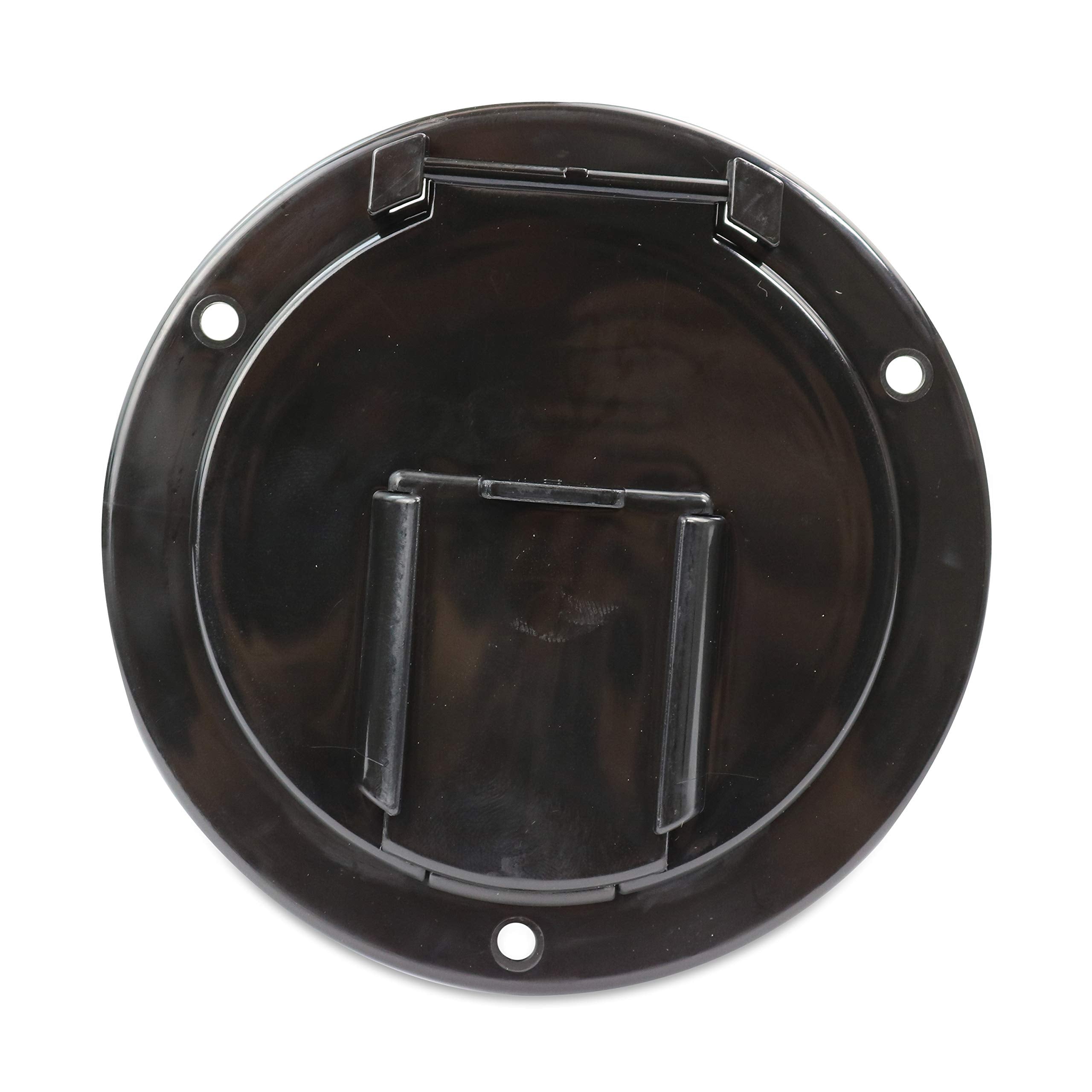 Rv Camper Trailer Motorhome Power Cord Hatch Electrical Access Door (Black-7B)